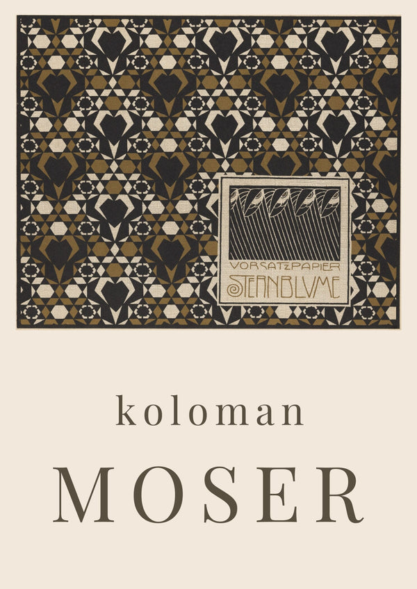 Koloman Moser — Starflower Endpaper | Vienna Secession Design Print