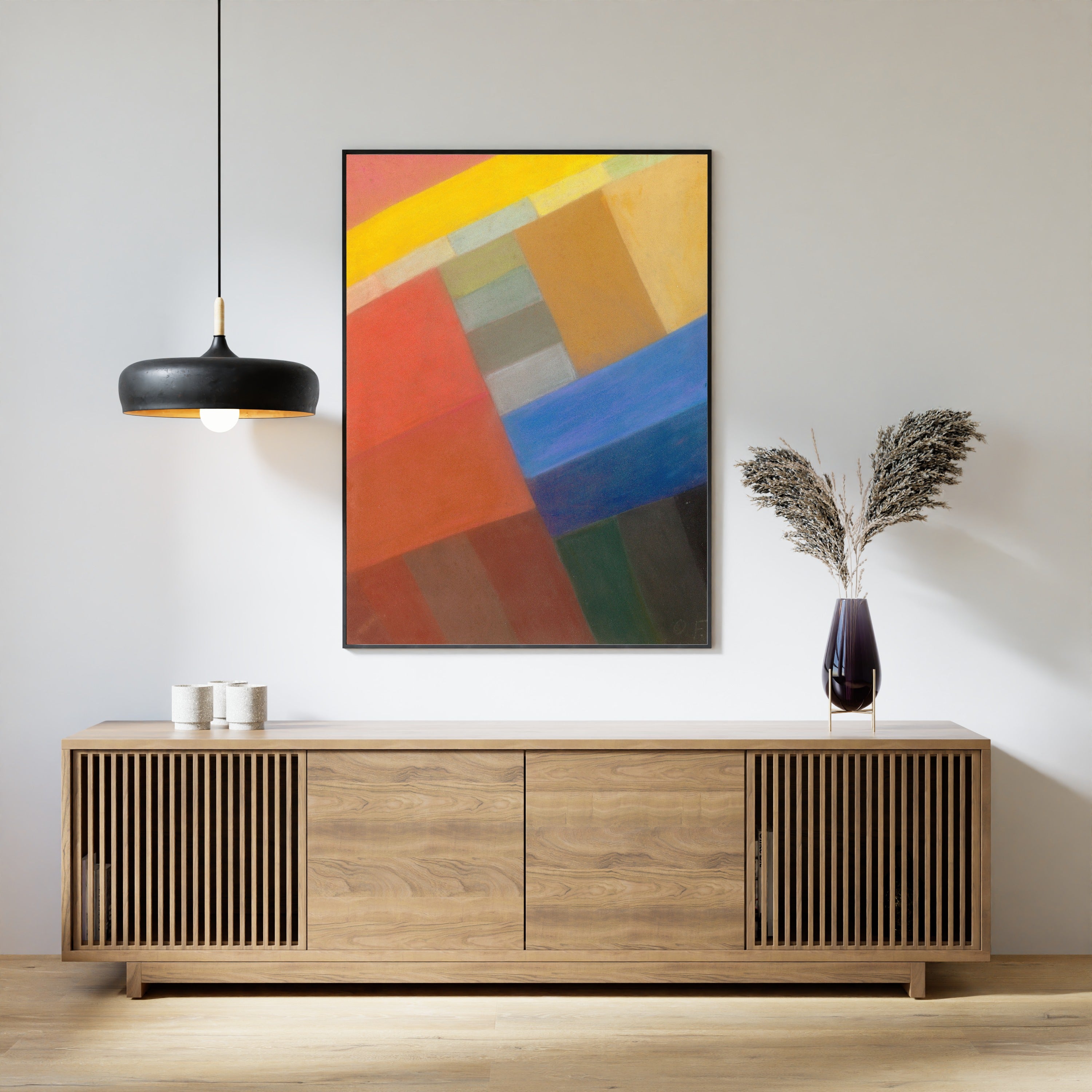 Otto Freundlich — Komposition (c. 1931) | Abstract Colour Field in Orange & Blue Fine Art Print