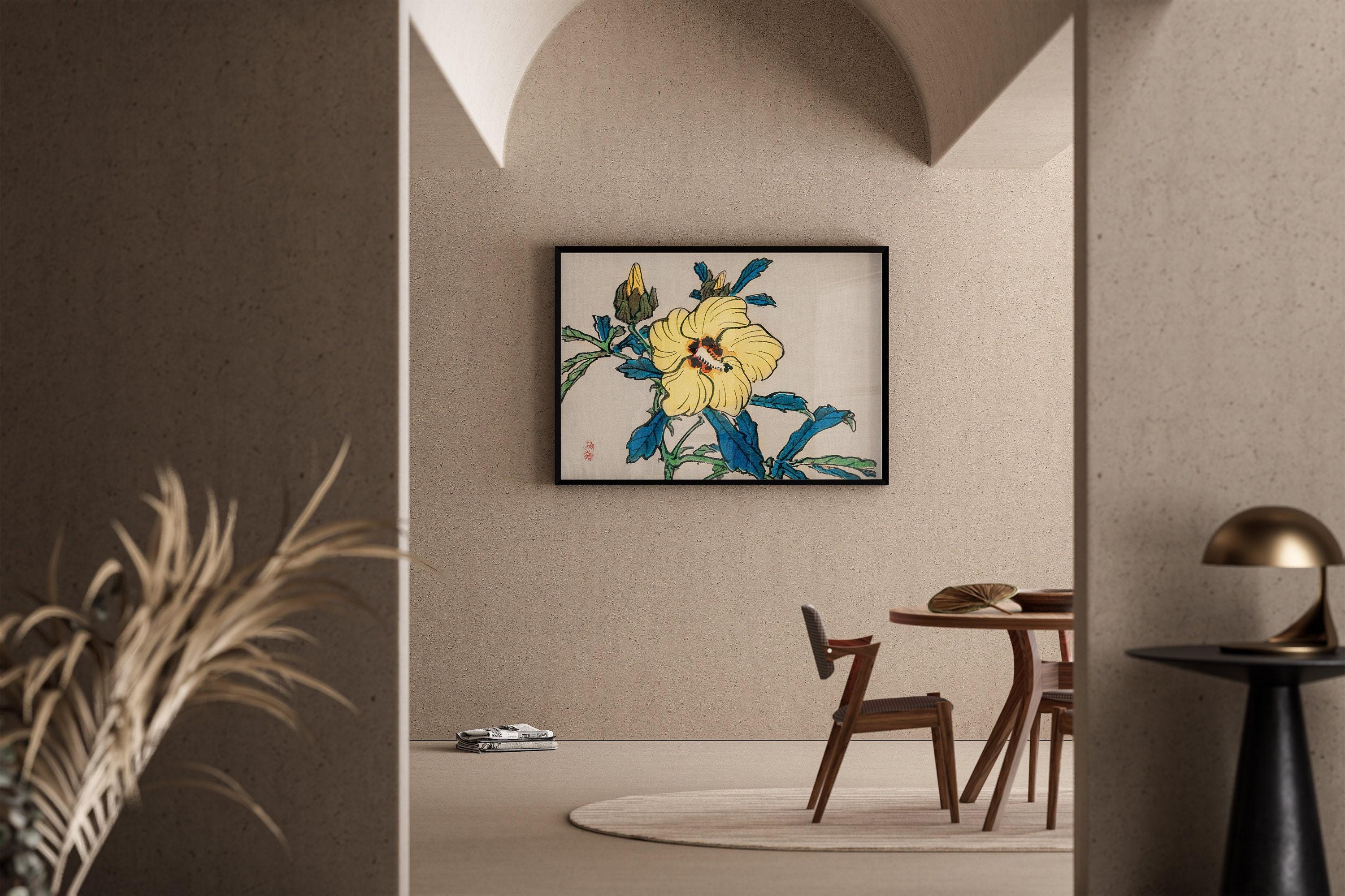 Kono Bairei - Hibiscus | PREMIUM GICLÉE PRINT | Vintage Japanese Flower Wall Art | Perfect for Home Décor or Gift (available handframed) - 9ArtPrints