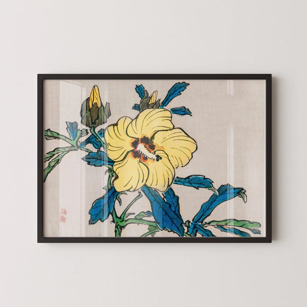 Kono Bairei — Hibiscus | Meiji Period Print
