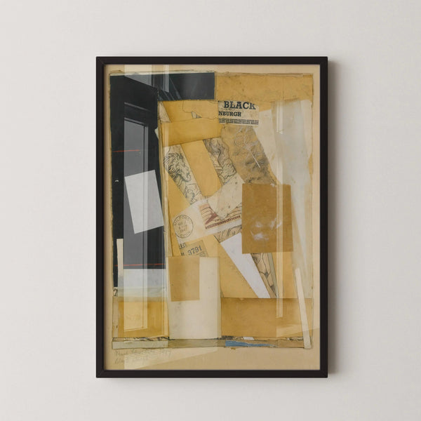 Kurt Schwitters — Black NBurgh | Dada Merz Collage Fine Art Print