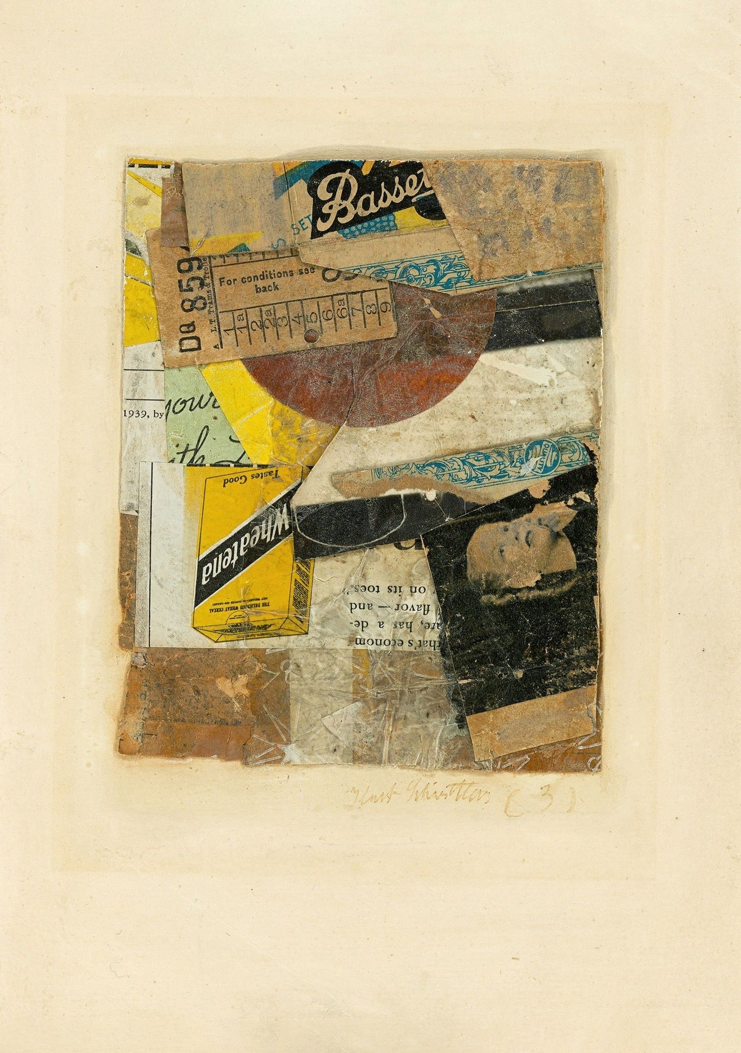 Kurt Schwitters — C 31 | Dada Merz Collage Fine Art Print - 9ArtPrints