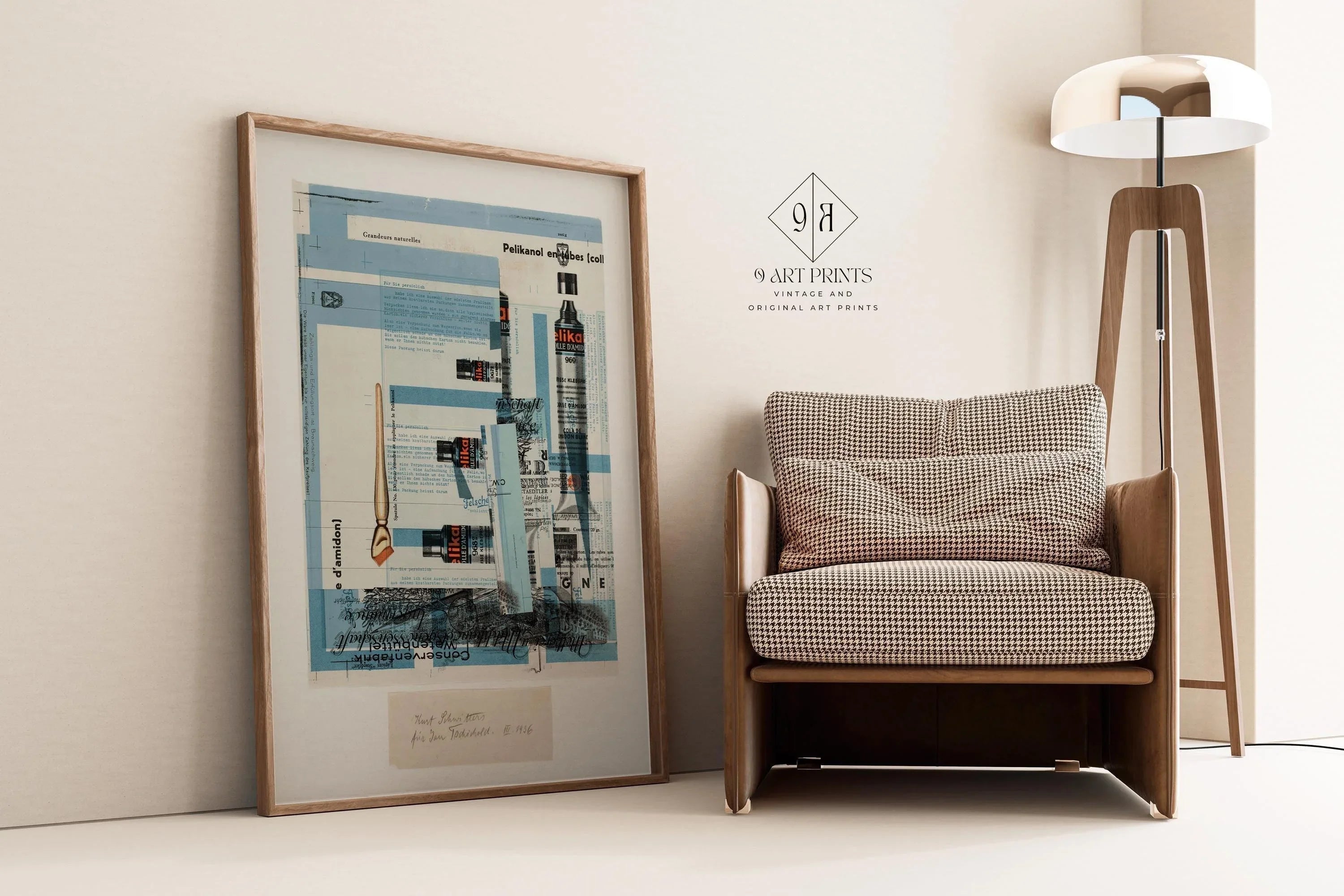 Kurt Schwitters Collage Art Print: Dadaist Constructivist Giclee Print - 9ArtPrints