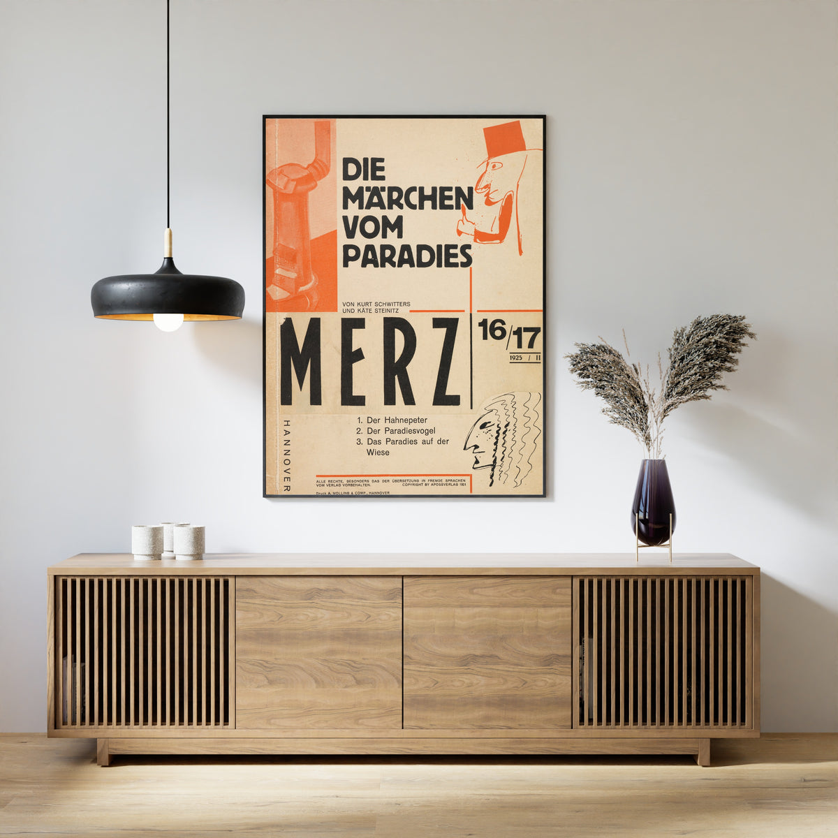 Kurt Schwitters — Die Märchen vom Paradies (Merz 16/17) | Fine Art Print - 9ArtPrints