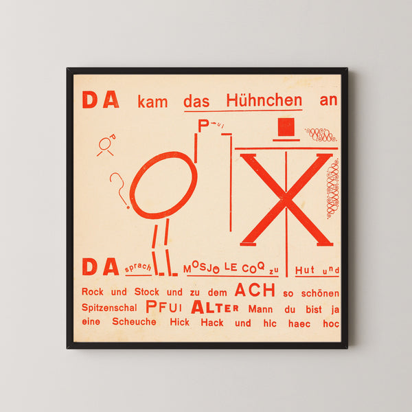 Kurt Schwitters — Die Scheuche | Fine Art Print