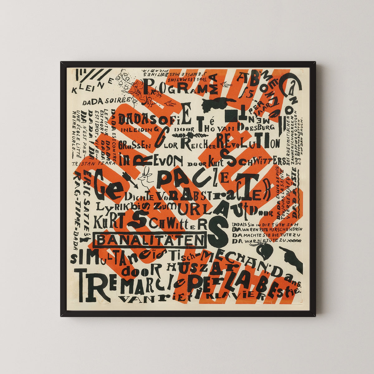 Kurt Schwitters — Kleine Dada soirée – La Haye, 9 janvier 1923 | Fine Art Print - 9ArtPrints