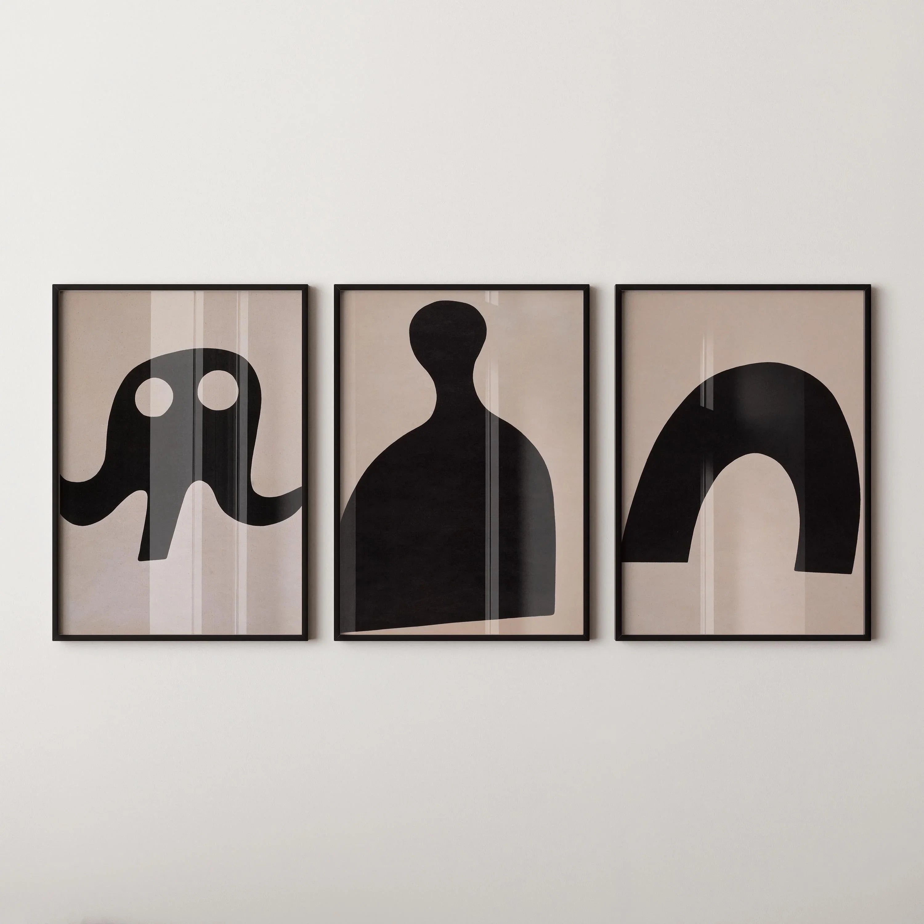 Kurt Schwitters Minimalist Art Print: Dadaism Constructivist Trio - 9ArtPrints