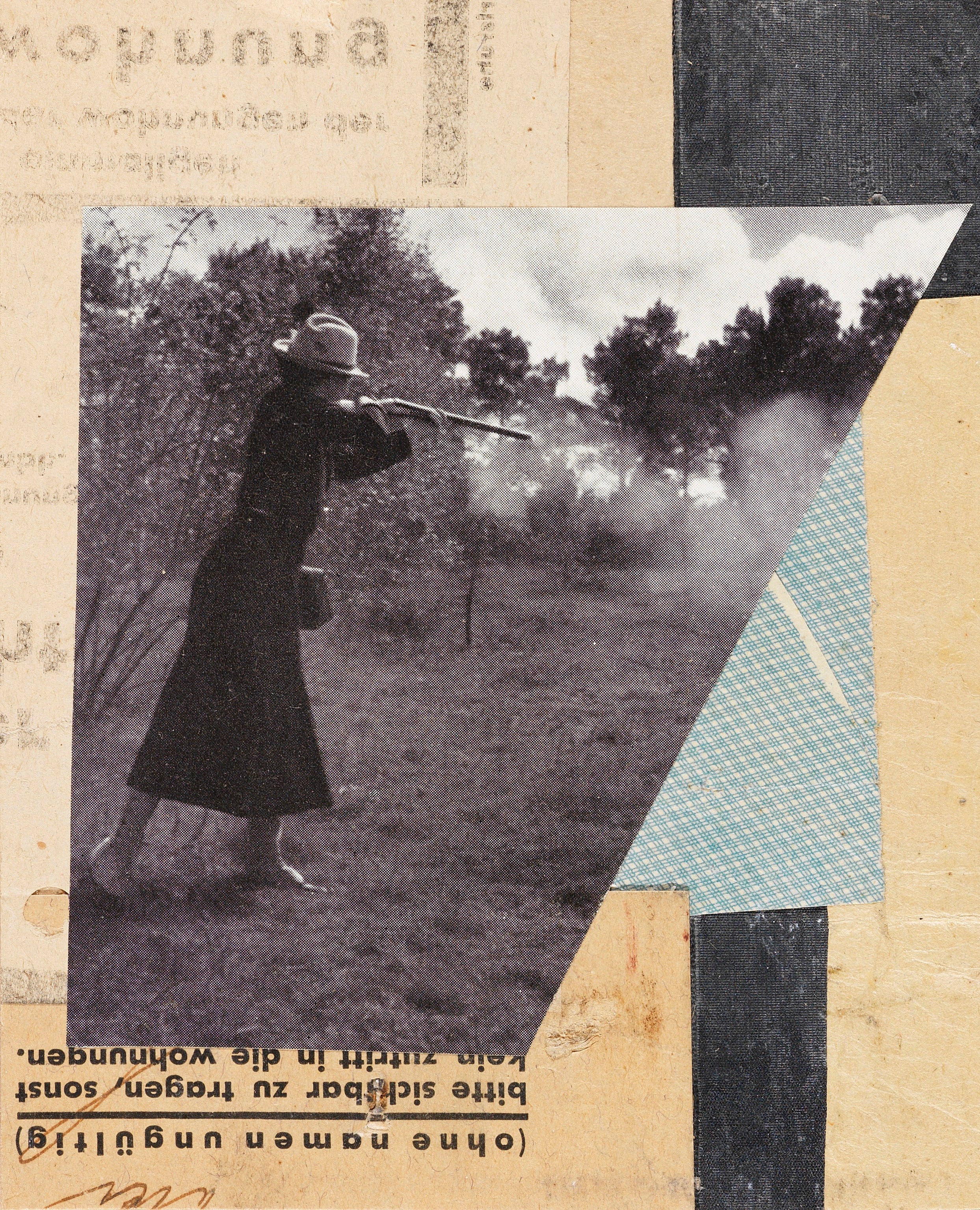 Kurt Schwitters — Mit Jägerin, Merzzeichnung | Fine Art Print - 9ArtPrints