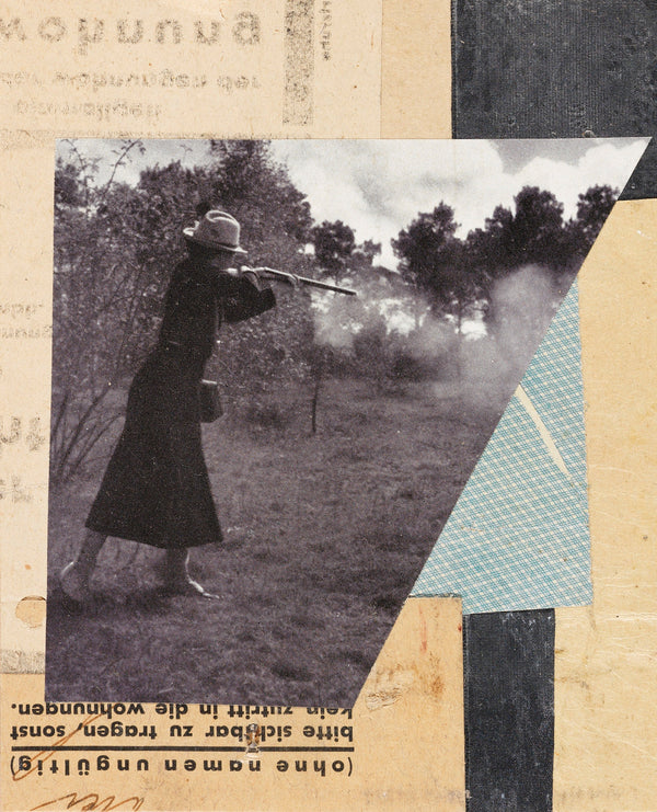 Kurt Schwitters — Mit Jägerin, Merzzeichnung | Fine Art Print