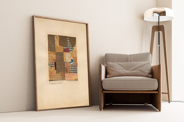 Kurt Schwitters — Mz 117. Genève Karo Gelb | Fine Art Print