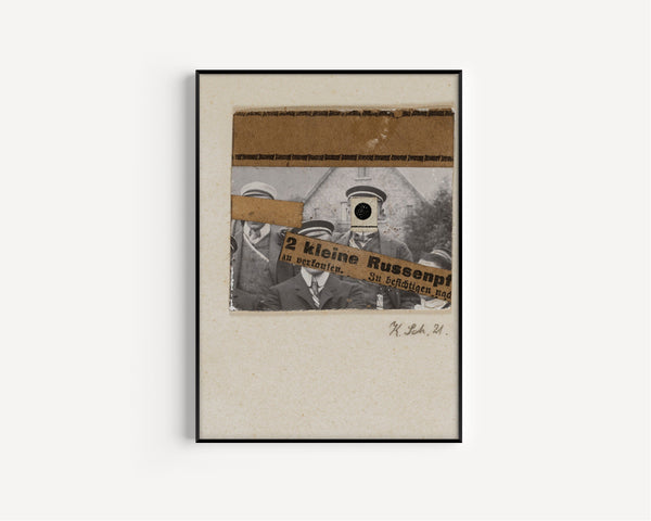 Kurt Schwitters — Ohne titel (2 kleine Russenpf) | Fine Art Print