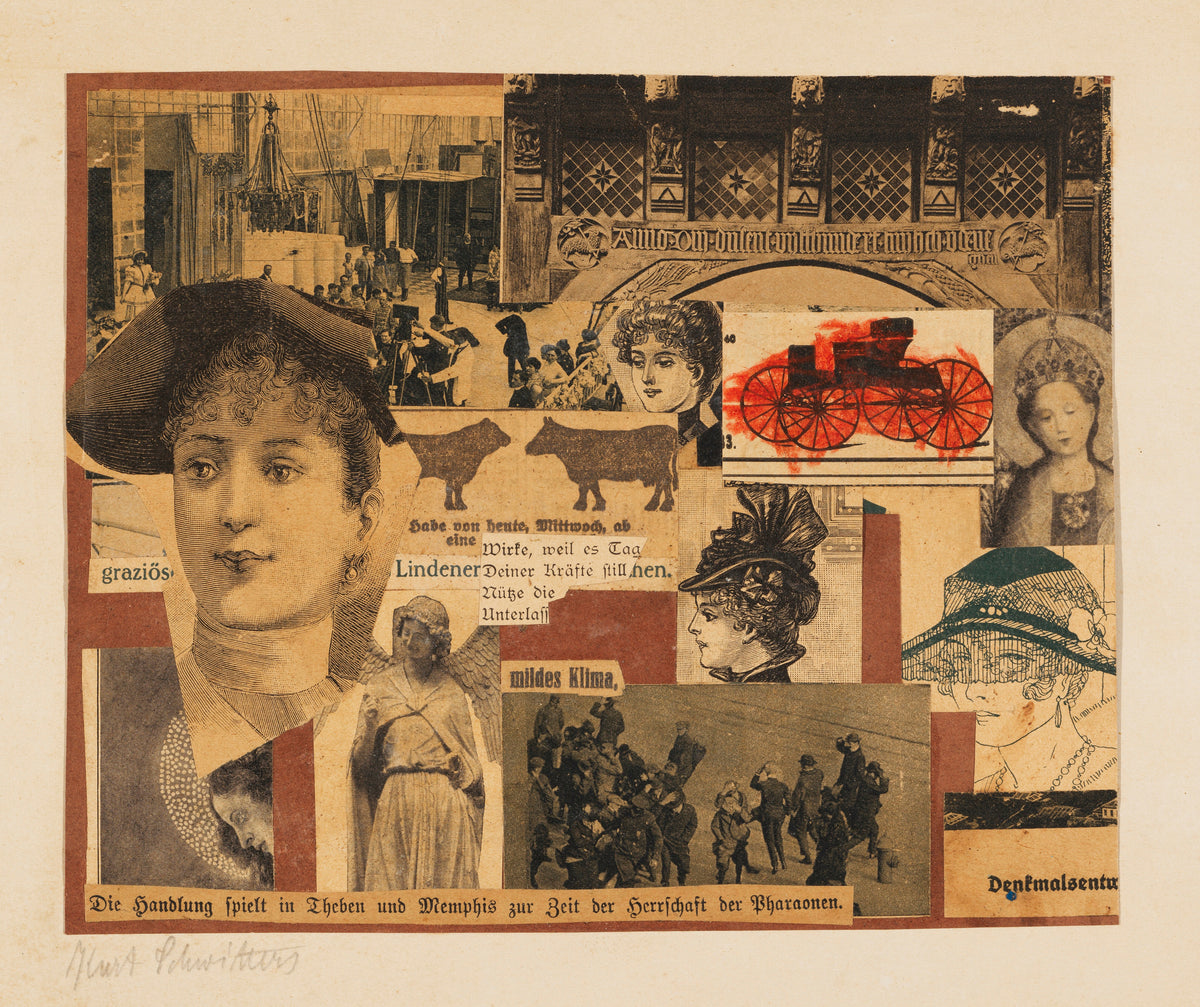 Kurt Schwitters — Ohne Titel (Die Handlung spielt in Theben) | Fine Art Print - 9ArtPrints