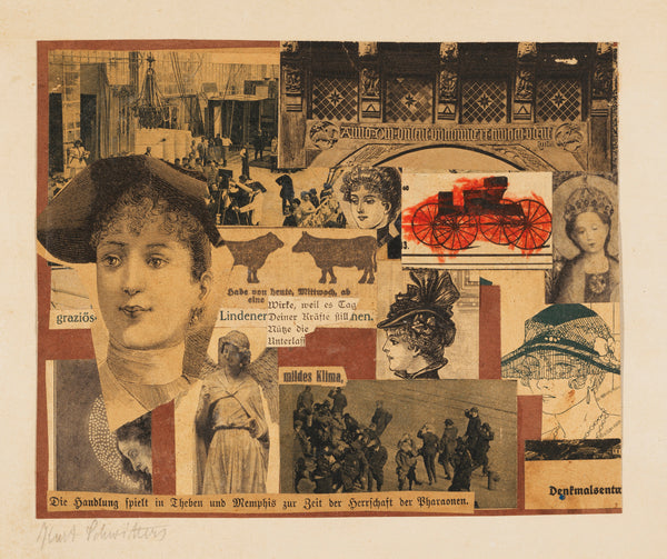 Kurt Schwitters — Ohne Titel (Die Handlung spielt in Theben) | Fine Art Print