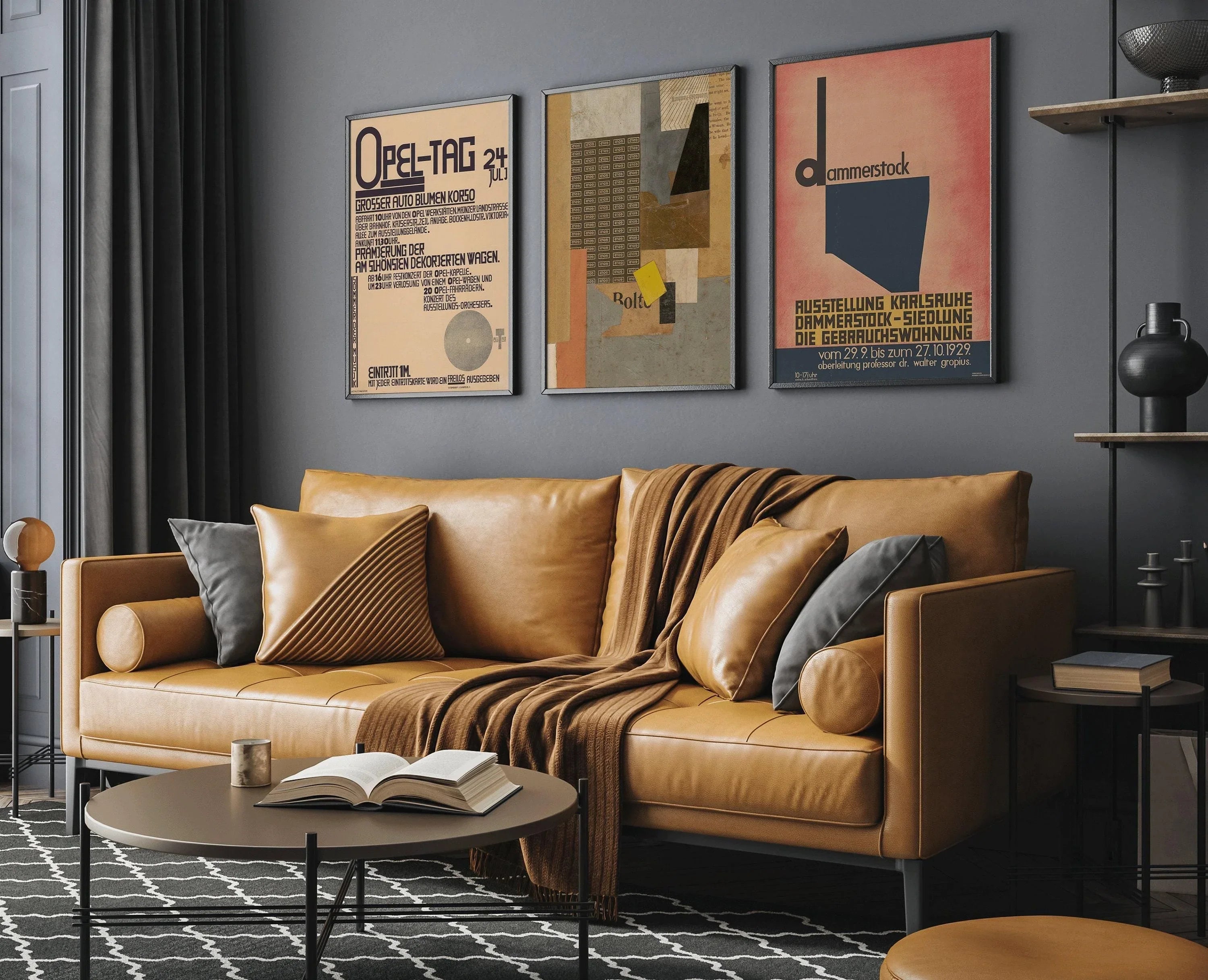 Kurt Schwitters STATEMENT TRIO Bauhaus Style | | Dadaism Constructivist Collage Art (Available Frame or unframed) - 9ArtPrints