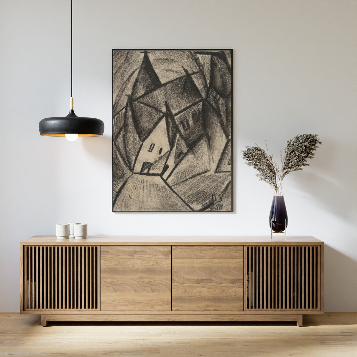 Kurt Schwitters — Z31 Nächtliches Dorf | Fine Art Print - 9ArtPrints