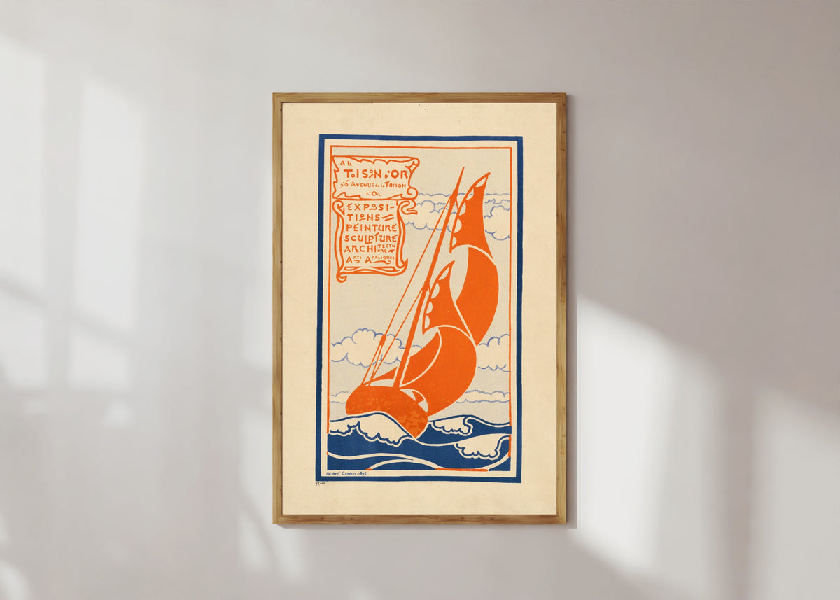 Gisbert Combaz — À la Toison d'Or: Expositions de Peinture, Sculpture, Architecture, Arts appliqués | Vintage Poster Print
