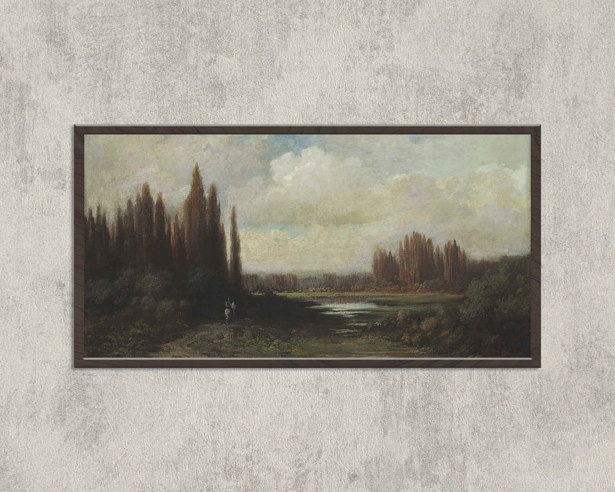 Gustave Doré — Landscape with a Rider by a Pond | Fine Art Print