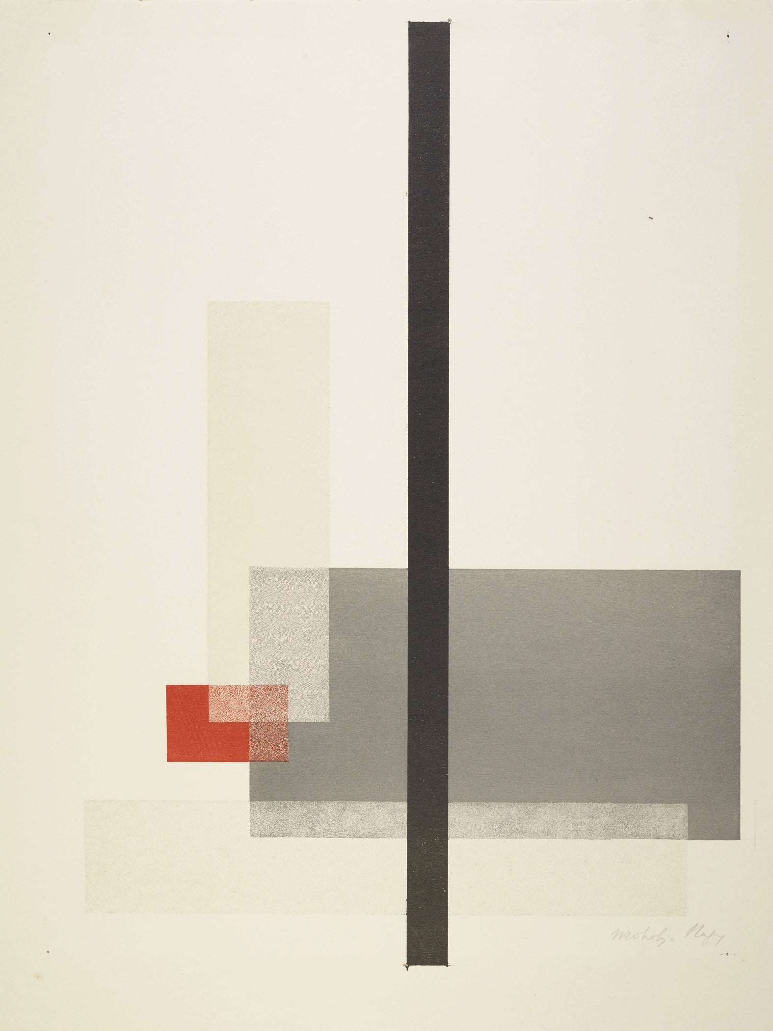 László Moholy-Nagy — Bauhaus Poster | Red & Grey Constructivist Print - 9ArtPrints