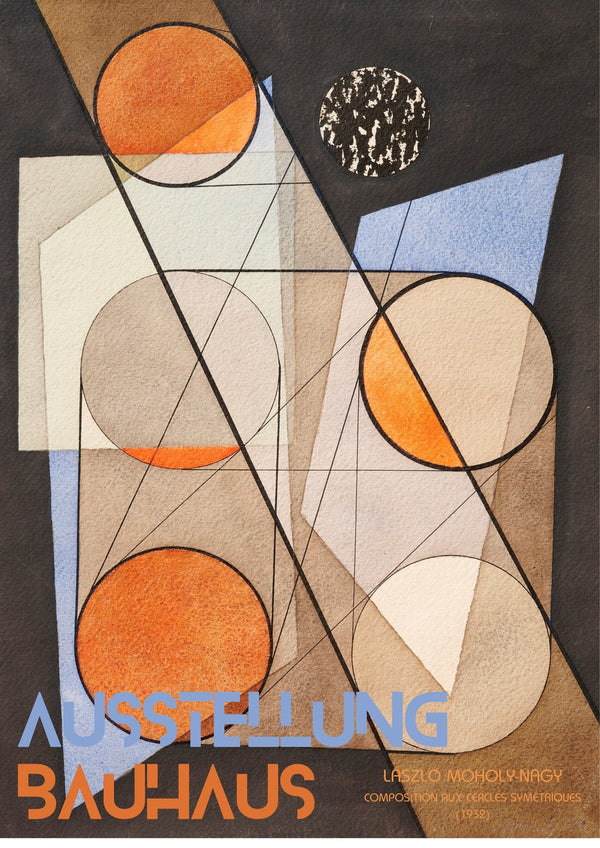 László Moholy-Nagy — Composition aux Cercles Symétriques (1932) | Bauhaus Print