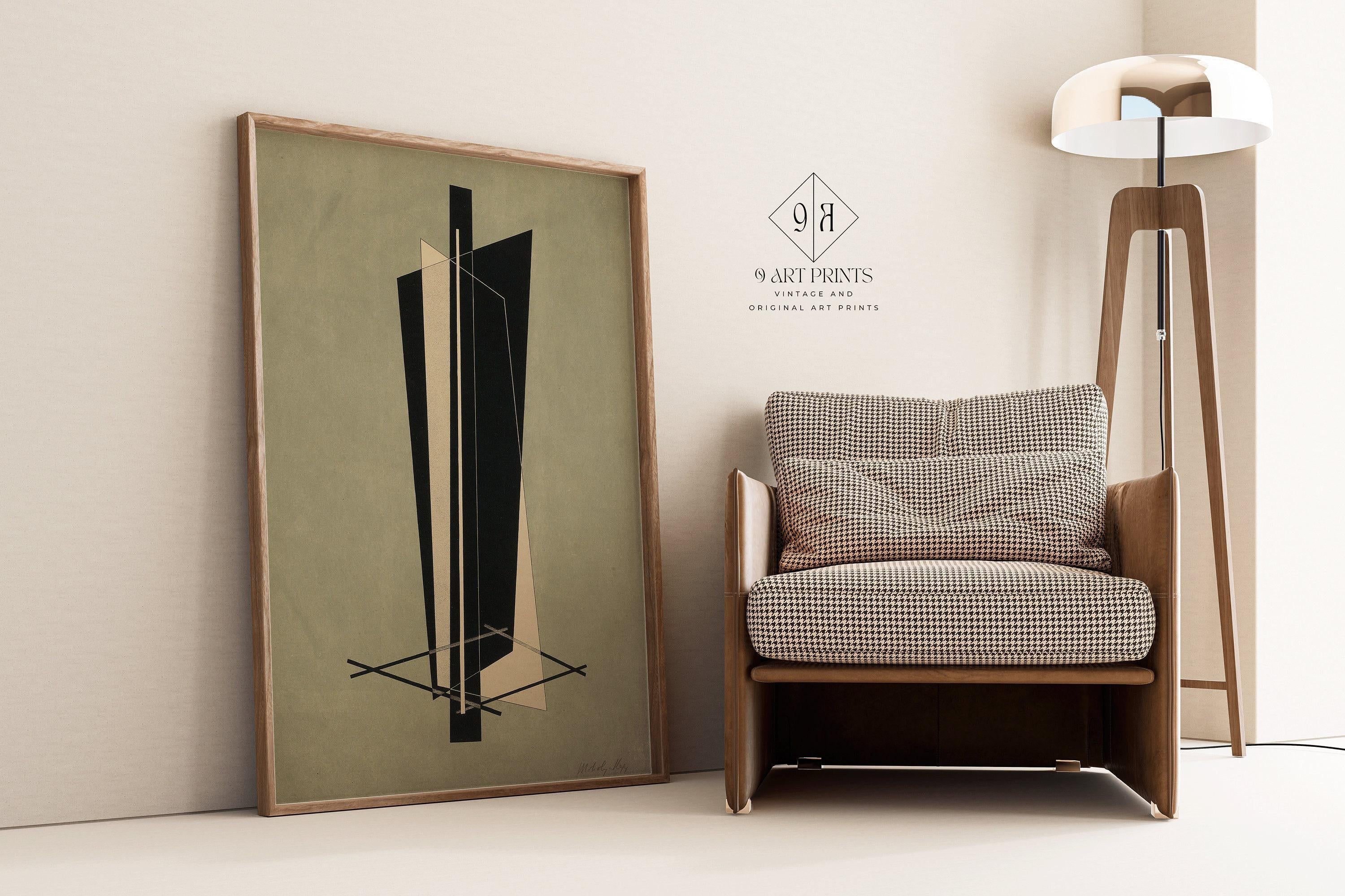 László Moholy - Nagy - Kestnermappe (Komposition) PREMIUM GICLÉE PRINT | Vintage Bauhaus Poster; Modern Abstract Art (available handframed) - 9ArtPrints