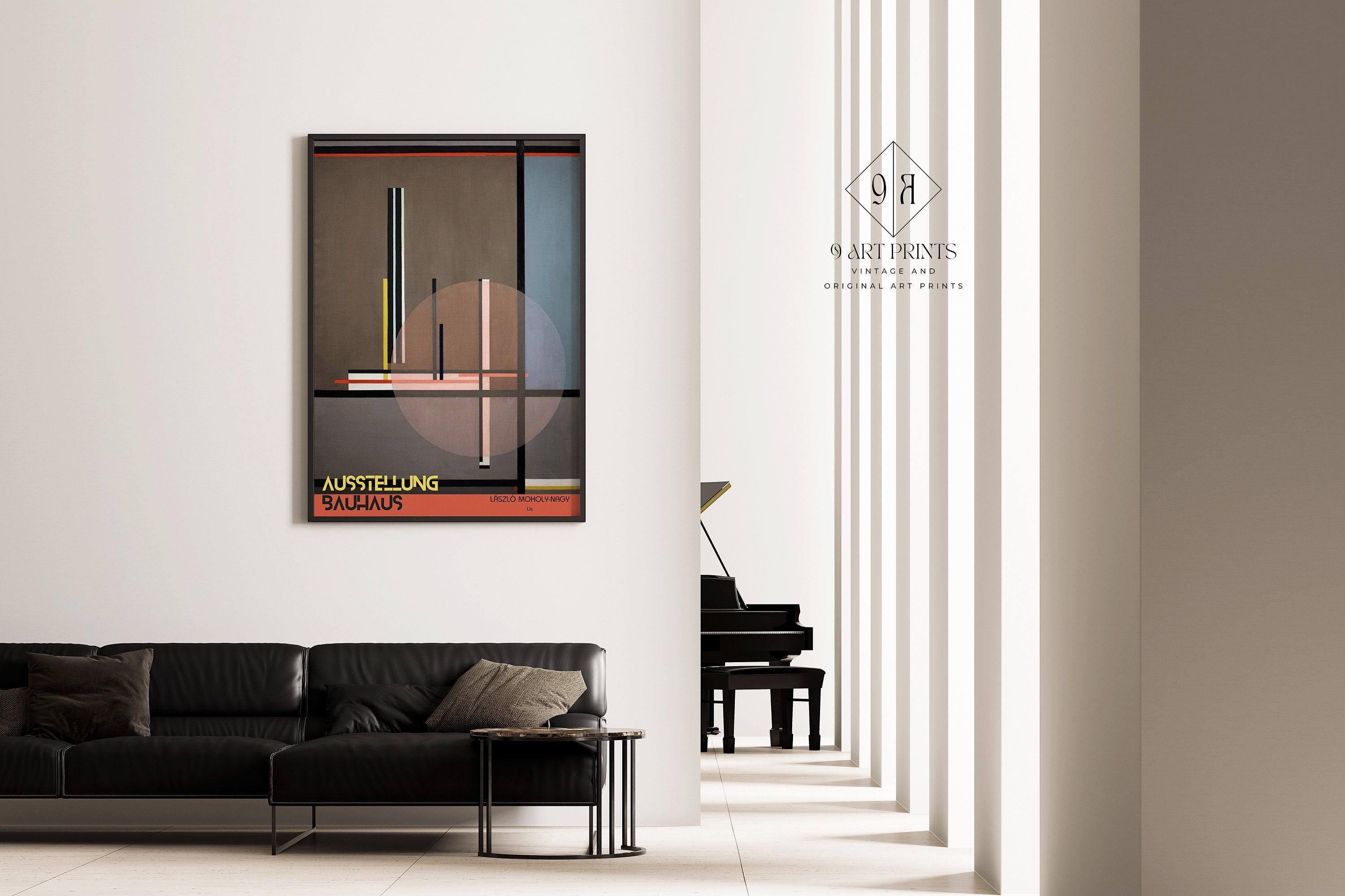 László Moholy - Nagy - Lis (1922) PREMIUM GICLÉE PRINT | Vintage Bauhaus Exhibition Poster (available handframed or unframed) - 9ArtPrints