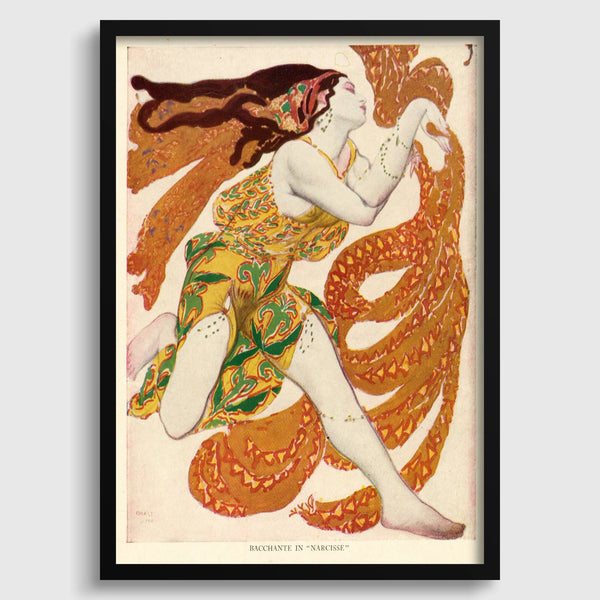 Léon Bakst — Bacchante in Narcisse | Ballets Russes Costume Design Print