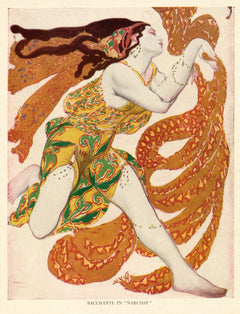 Léon Bakst — Bacchante in Narcisse | Ballets Russes Costume Design Print