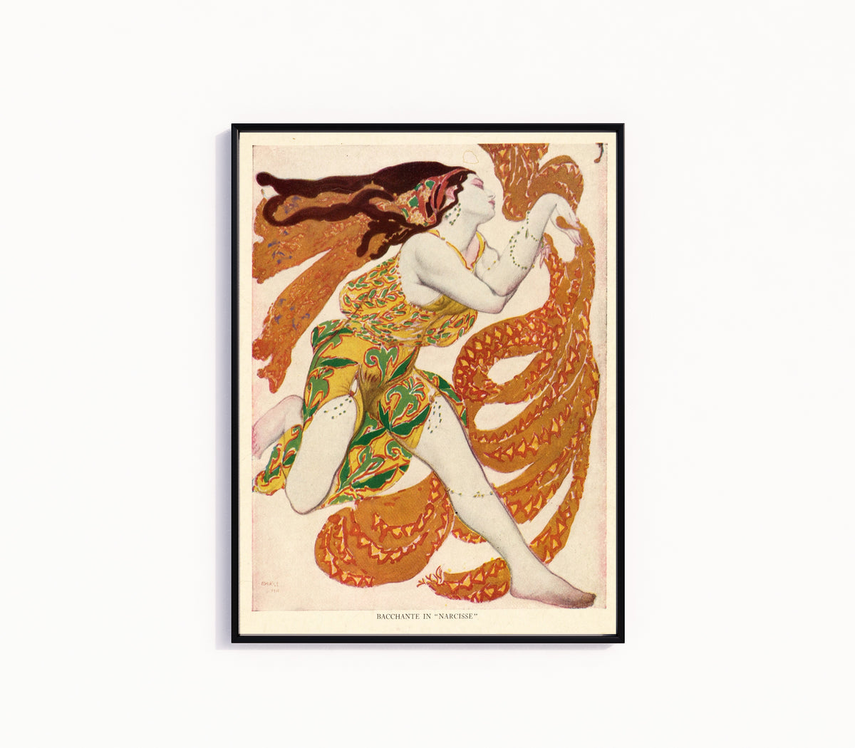 Léon Bakst — Bacchante in Narcisse | Ballets Russes Costume Design Print