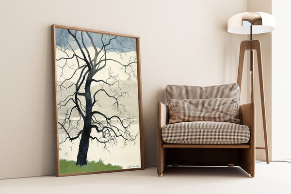 Léon Spilliaert — Arbre solitaire au bord de l'étang | Symbolist Art Print