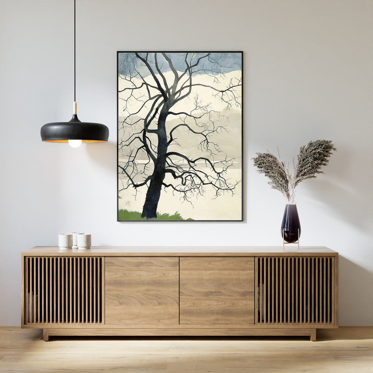 Léon Spilliaert — Arbre solitaire au bord de l'étang | Symbolist Art Print