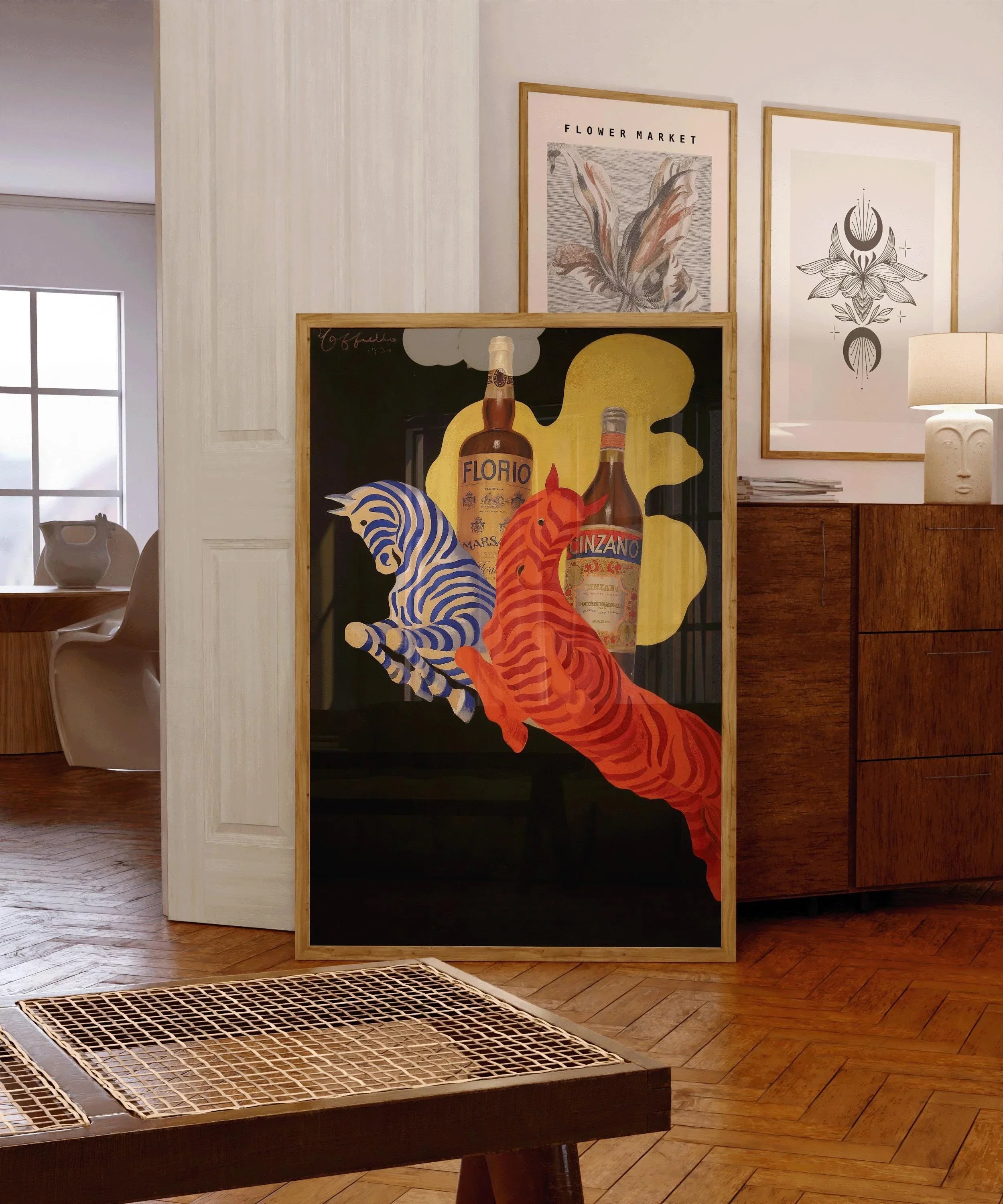 Leonetto Cappiello - Florio Cinzano Art Deco Zebra Print - 9ArtPrints