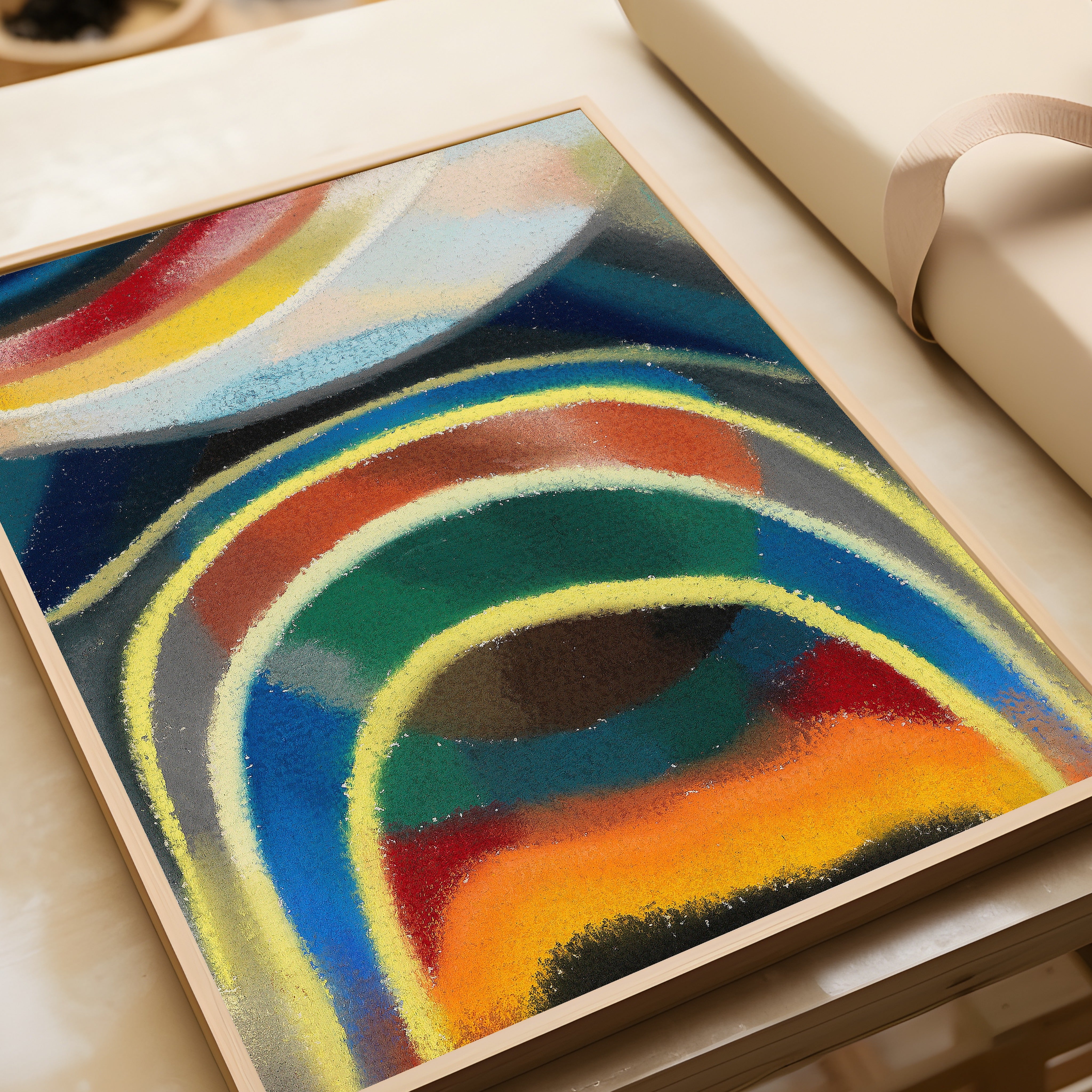 Otto Freundlich — Lichtkreise (Kosmischer Regenbogen) (1922) | Circles of Light — Cosmic Rainbow Abstract Print