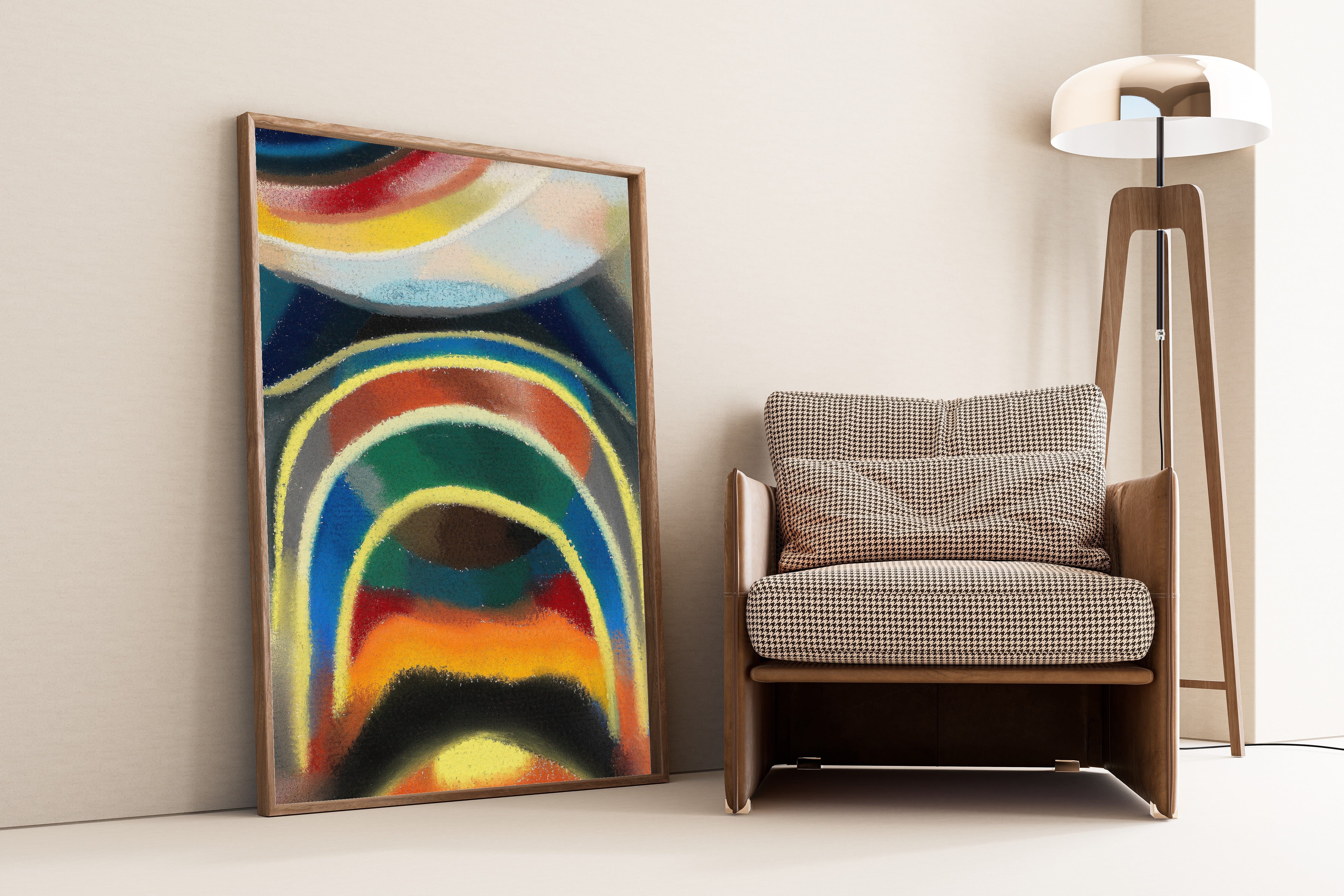 Otto Freundlich — Lichtkreise (Kosmischer Regenbogen) (1922) | Circles of Light — Cosmic Rainbow Abstract Print