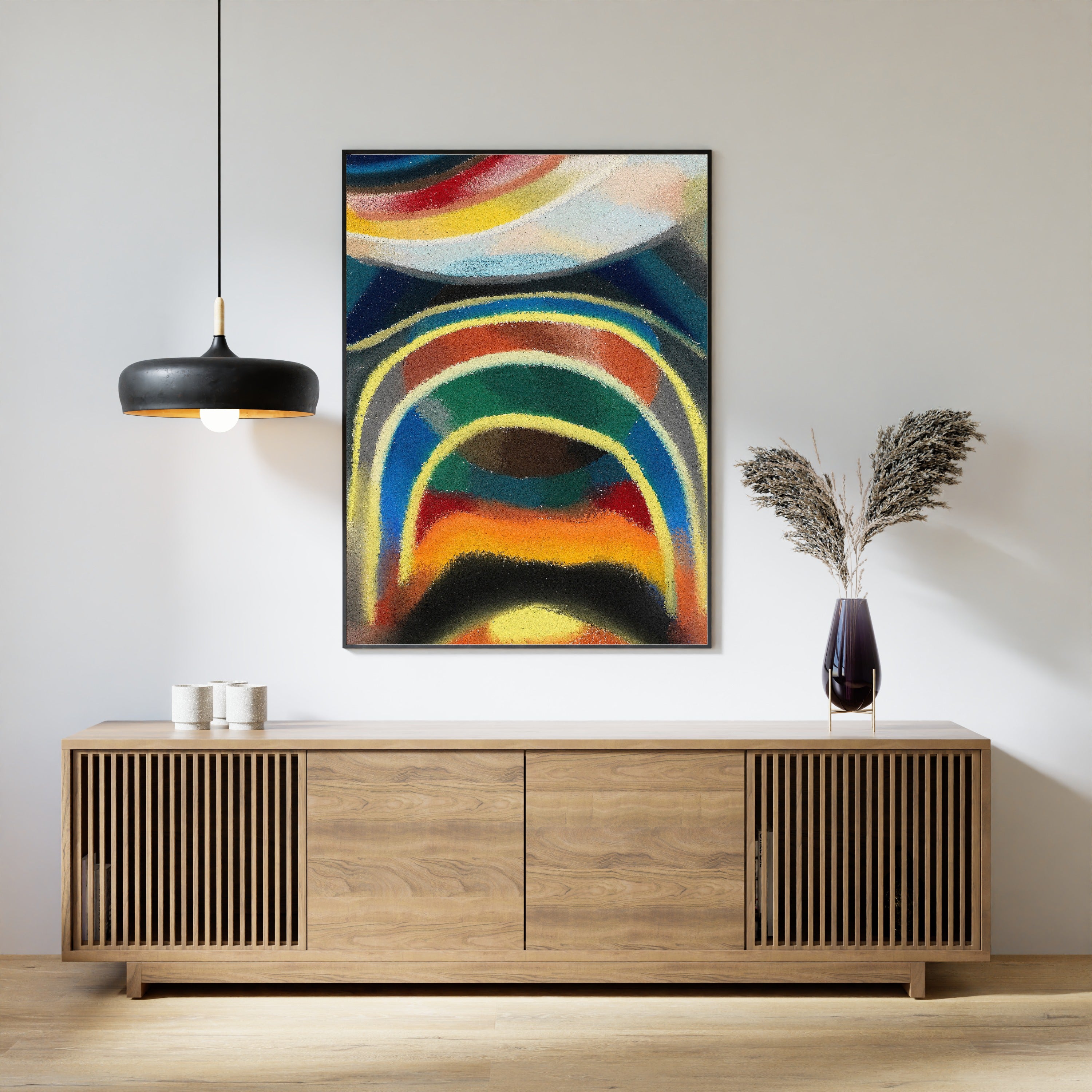 Otto Freundlich — Lichtkreise (Kosmischer Regenbogen) (1922) | Circles of Light — Cosmic Rainbow Abstract Print