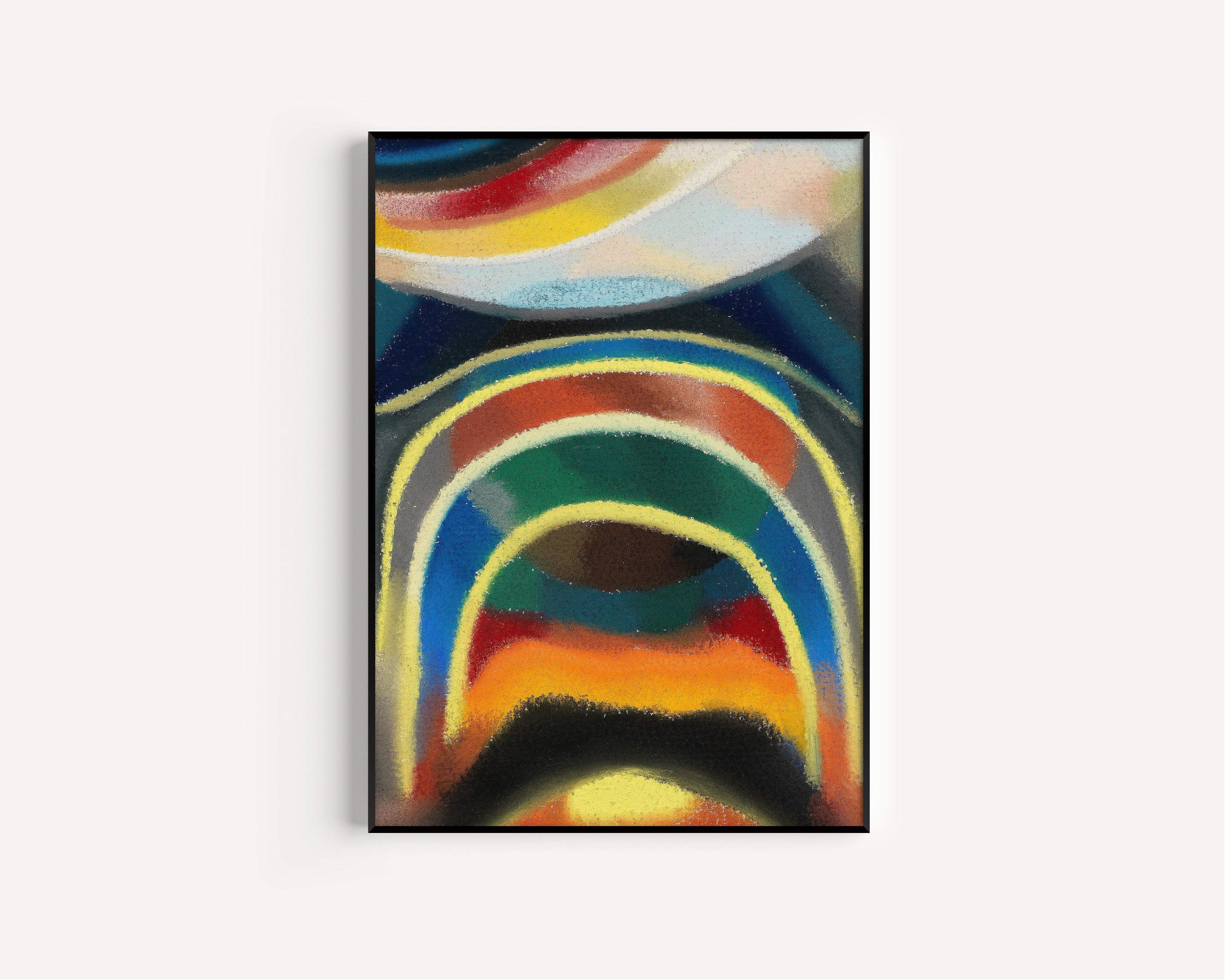 Otto Freundlich — Lichtkreise (Kosmischer Regenbogen) (1922) | Circles of Light — Cosmic Rainbow Abstract Print