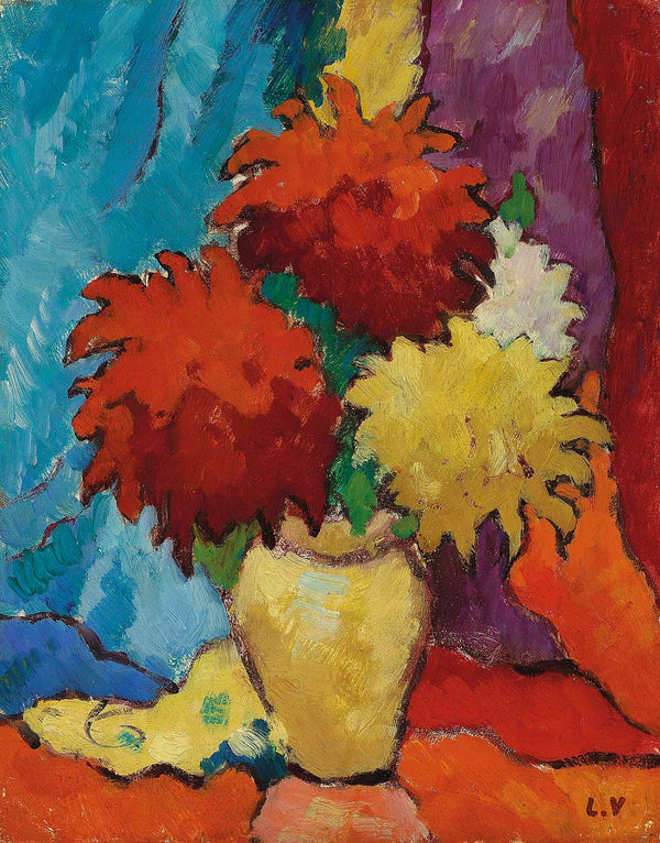 Louis Valtat — Dahlias | Fauvist Still Life Print