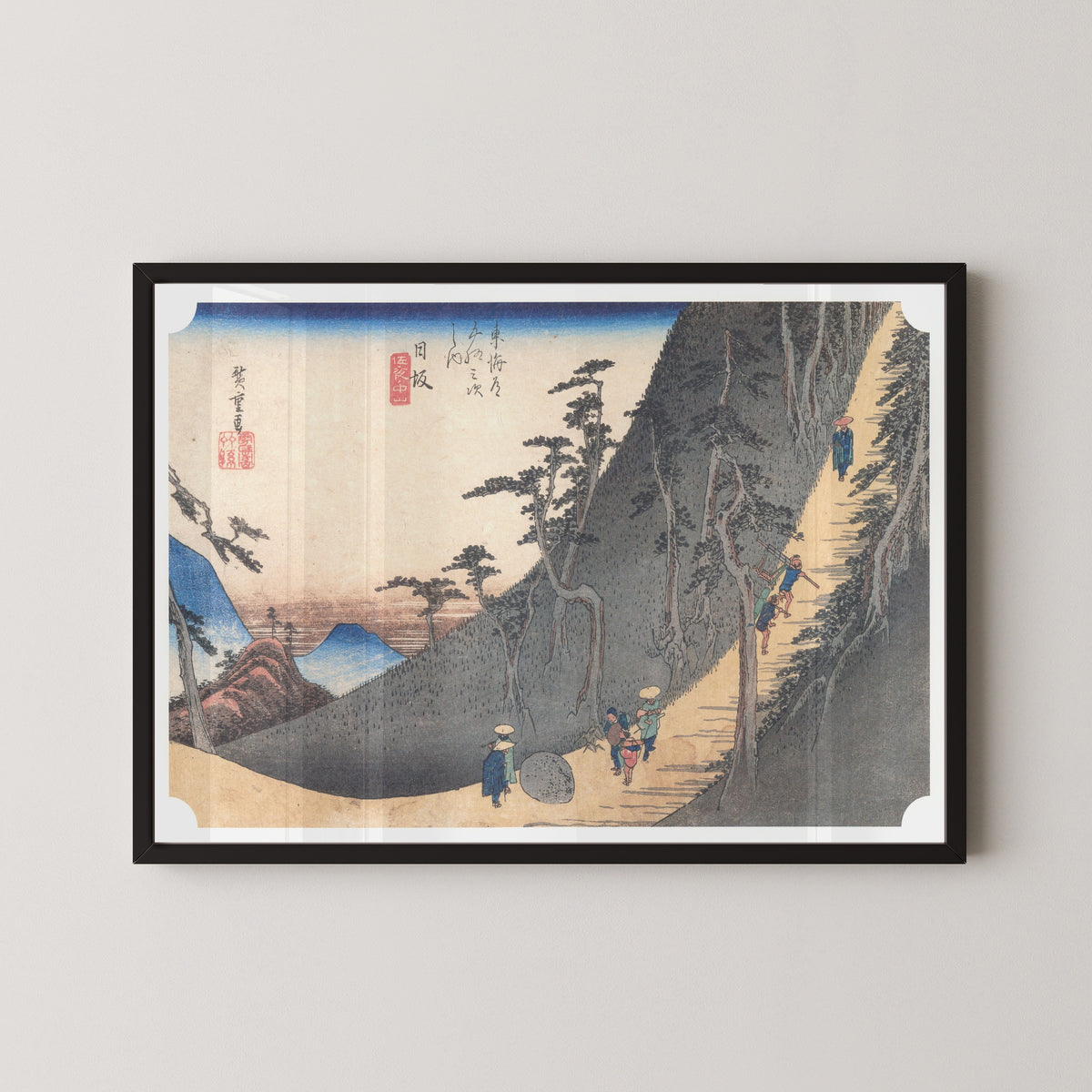 Utagawa Hiroshige — Nissaka, Sayo no Nakayama | Japanese Woodblock Print (Ukiyo-e)