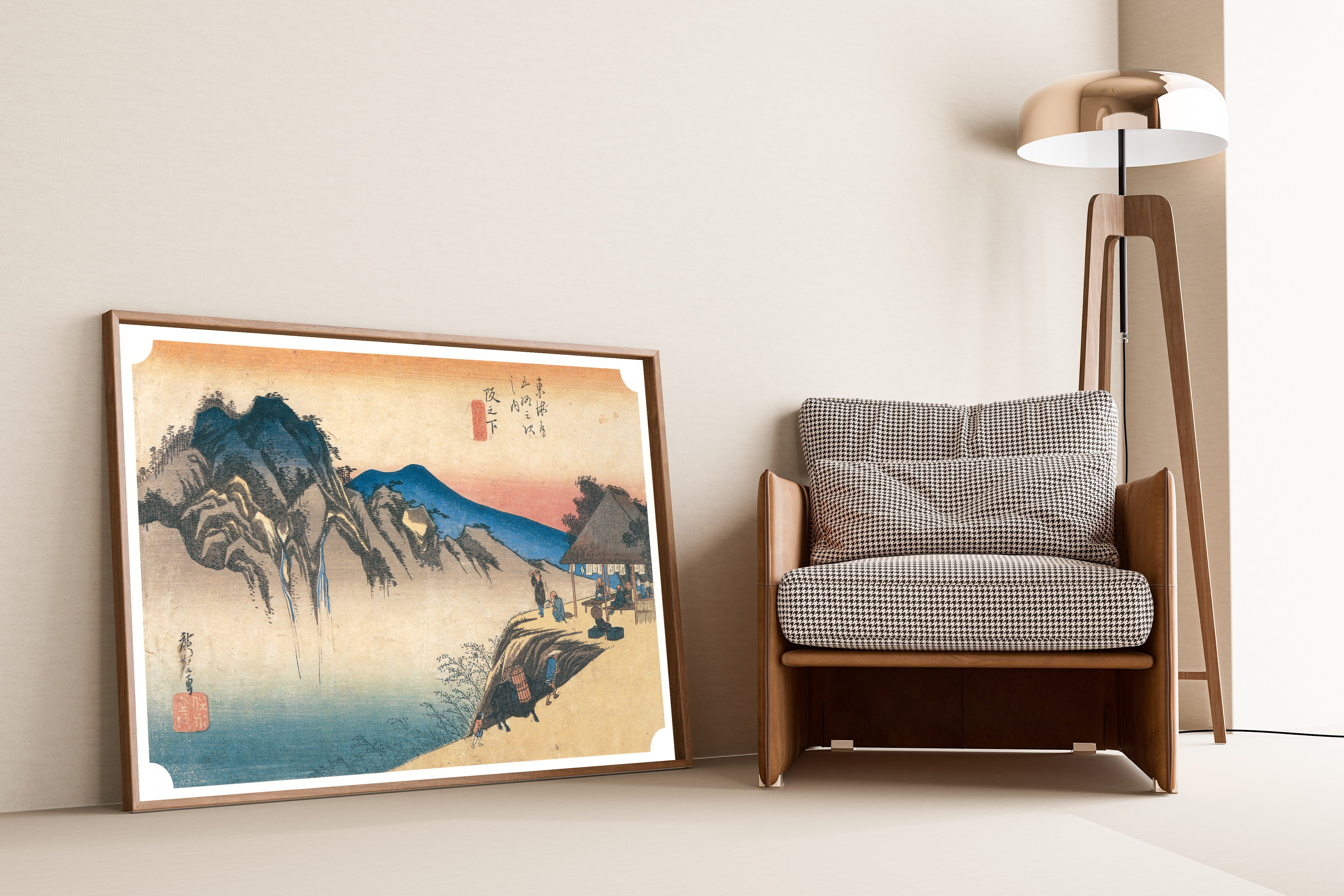 Utagawa Hiroshige — Sakanoshita, Fudesute Mountain | Japanese Woodblock Print (Ukiyo-e)