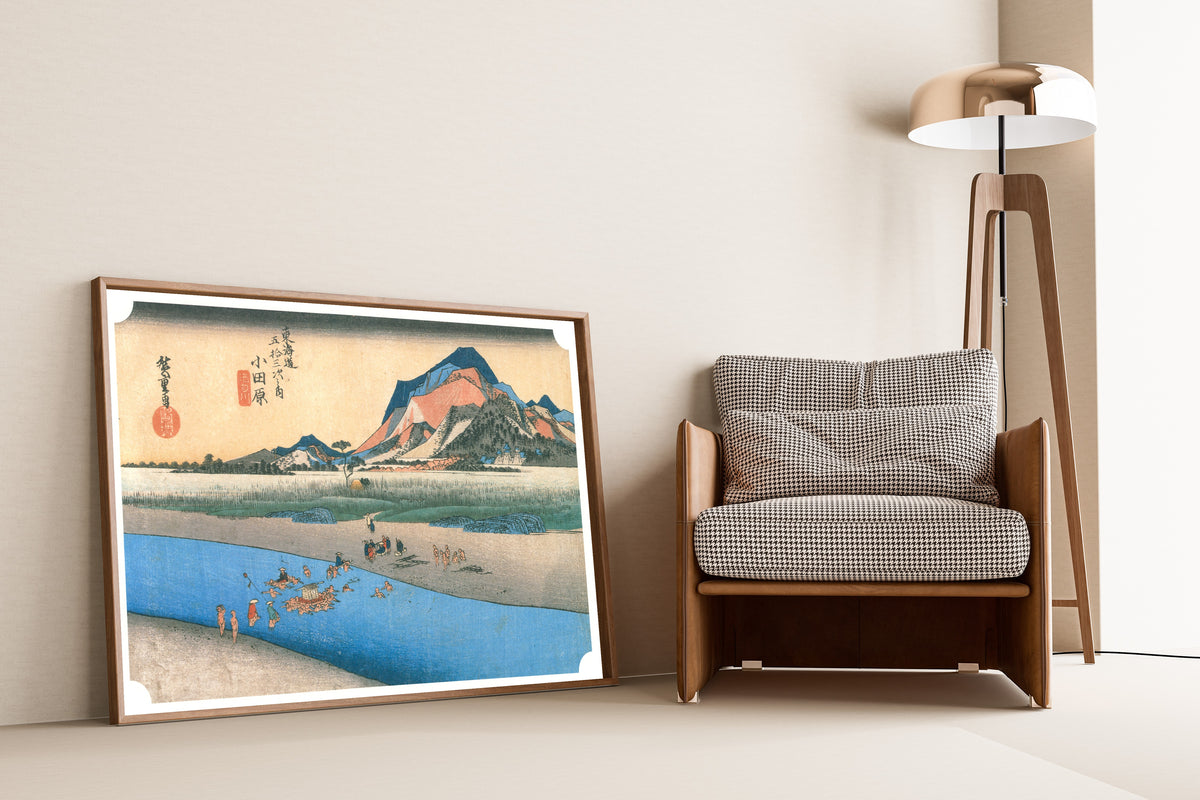 Utagawa Hiroshige — Odawara, Sakawa River | Japanese Woodblock Print (Ukiyo-e)
