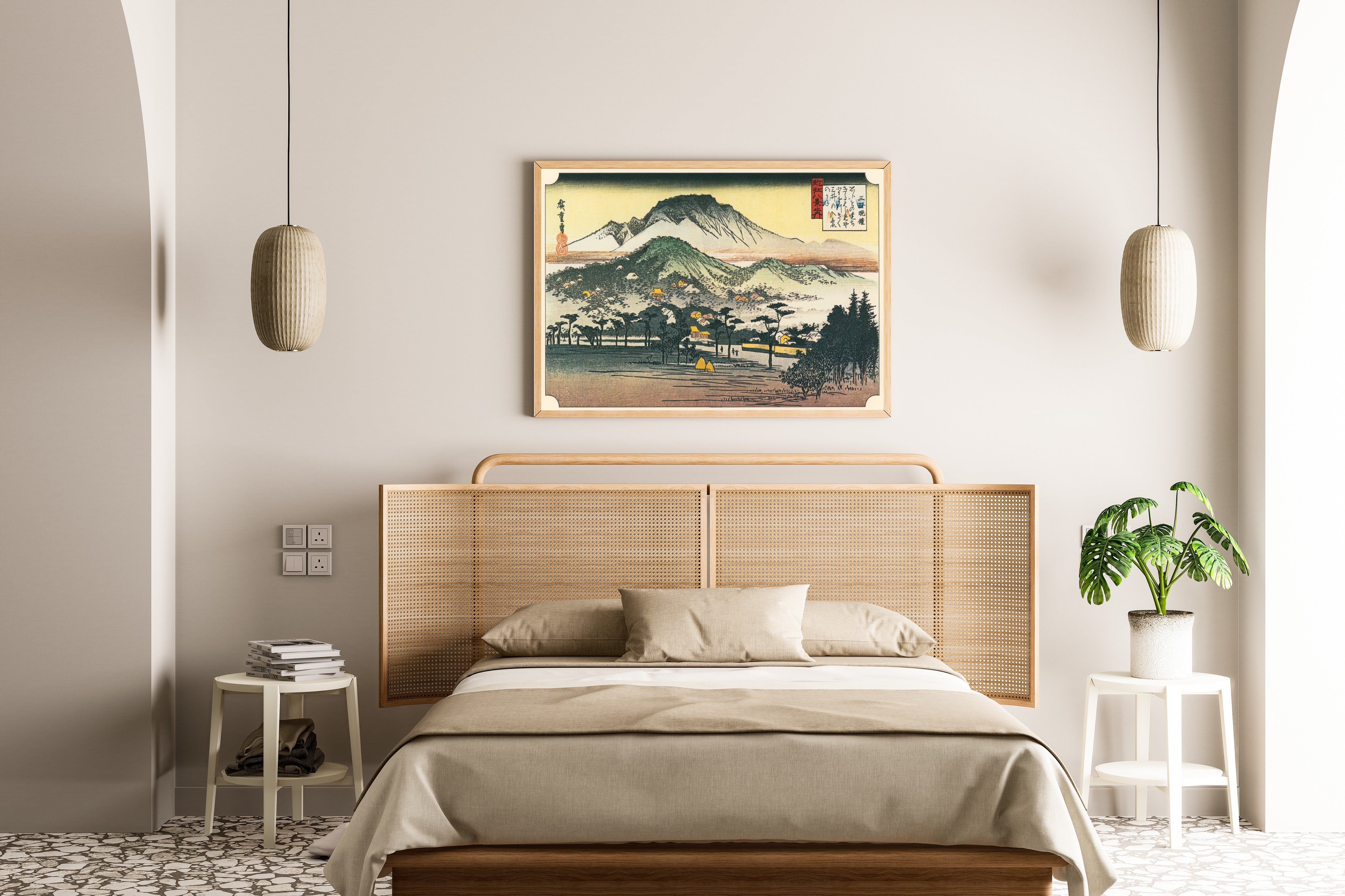 Utagawa Hiroshige — Evening Bell at Mii Temple | Japanese Woodblock Print (Ukiyo-e)
