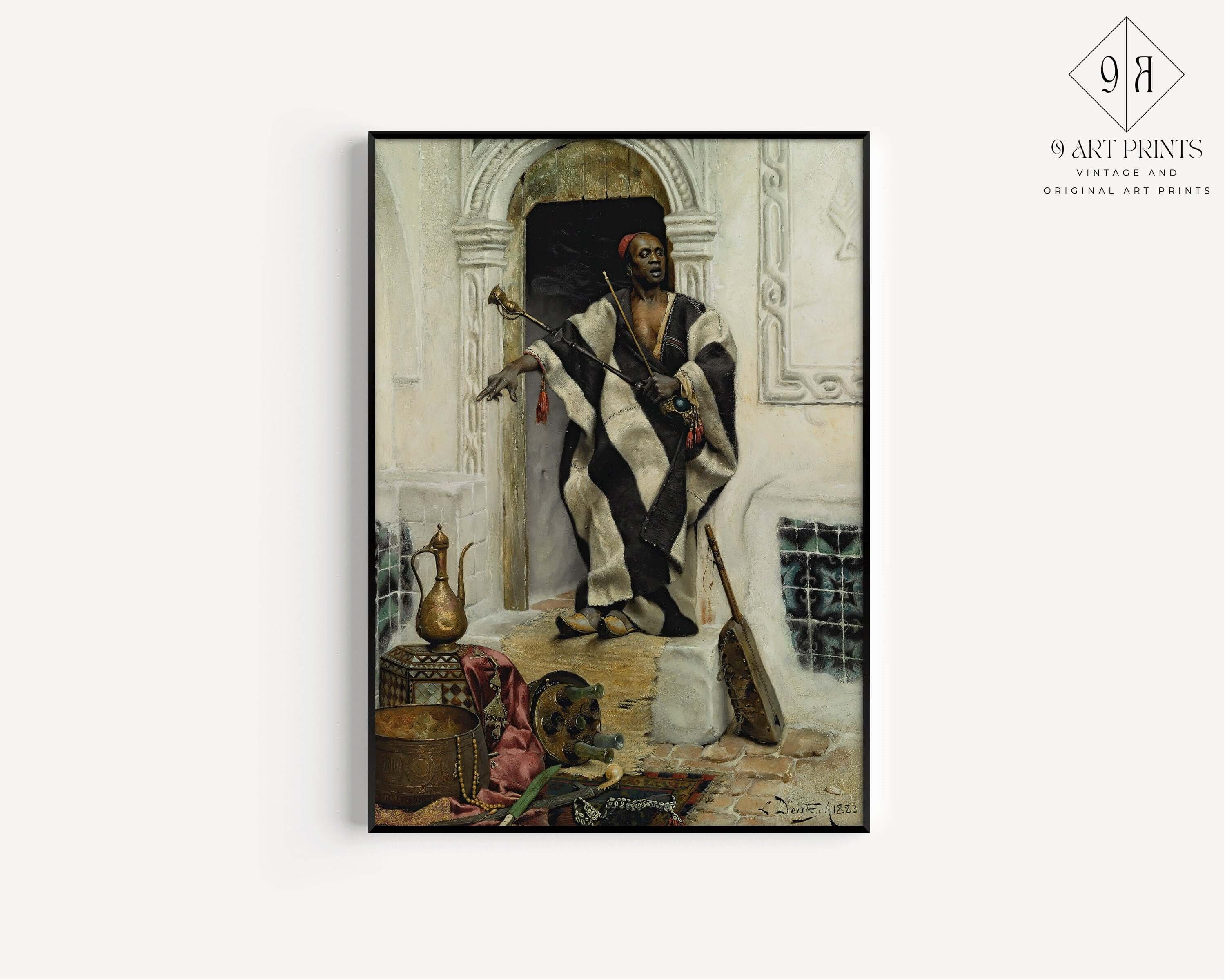 Ludwig Deutsch - The Della'l | Orientalist Art (available framed or unframed) - 9ArtPrints