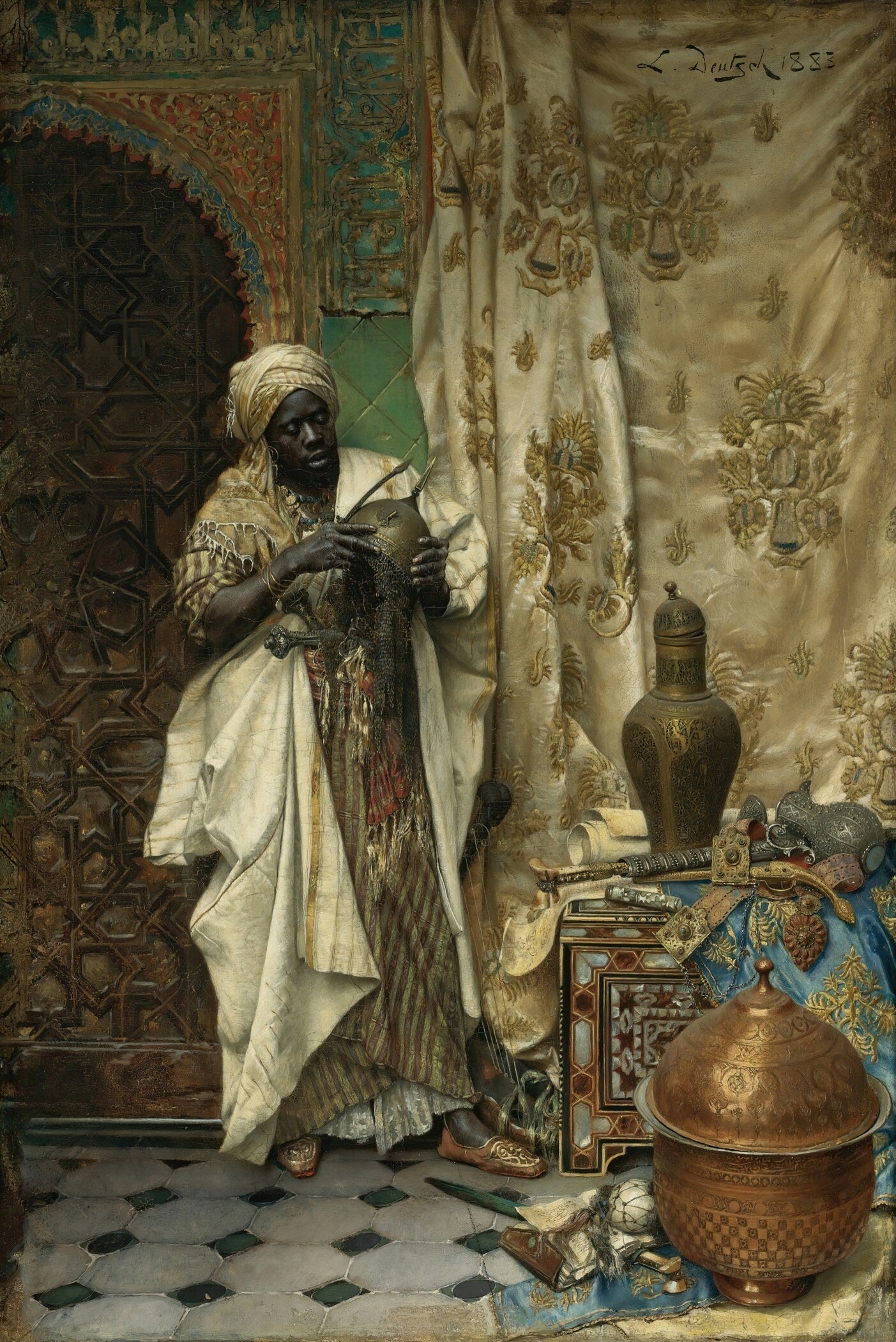 Ludwig Deutsch — The Inspection | Orientalist Fine Art Print - 9ArtPrints