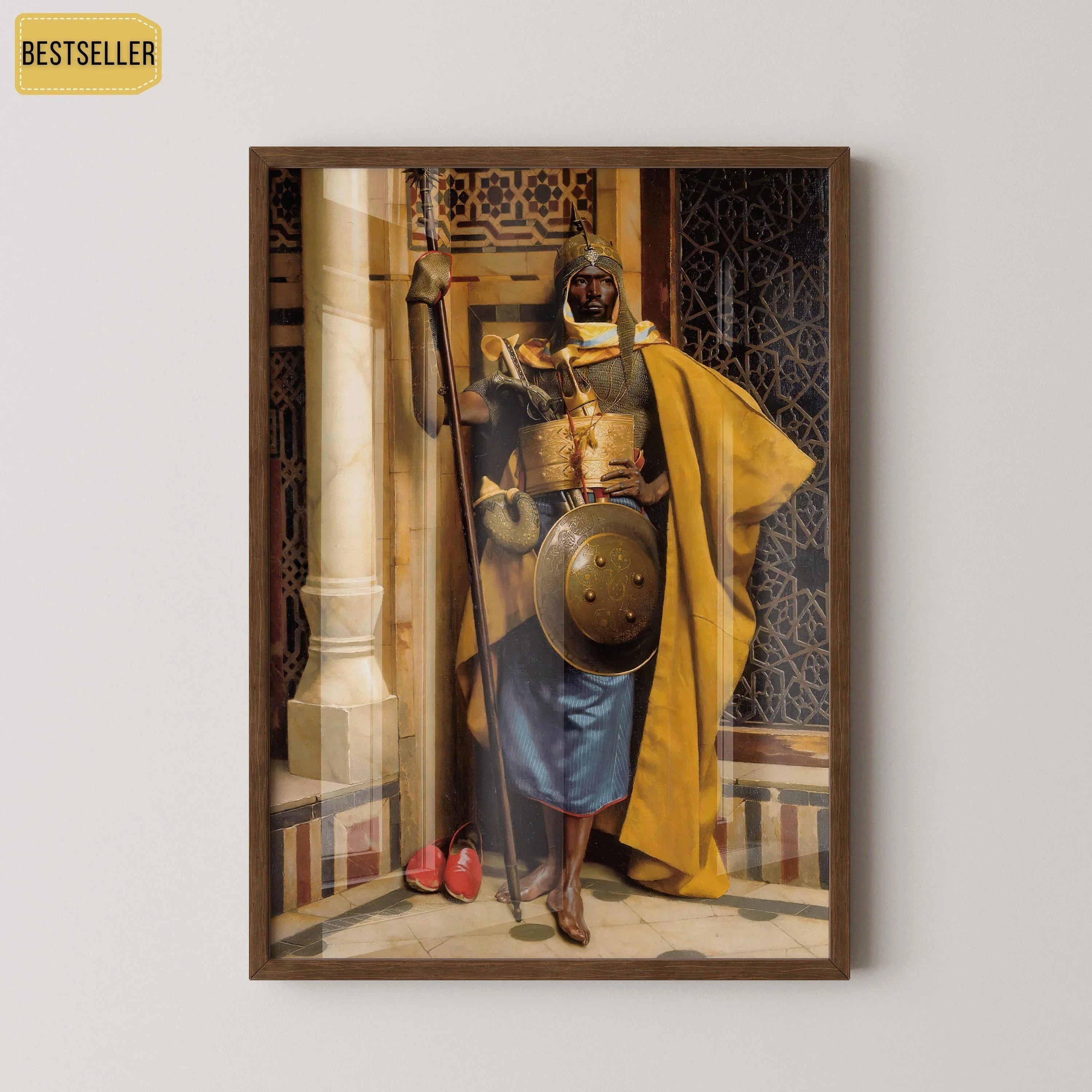 Ludwig Deutsch - The Moorish Guard | Orientalist Art (available handframed or unframed) - 9ArtPrints