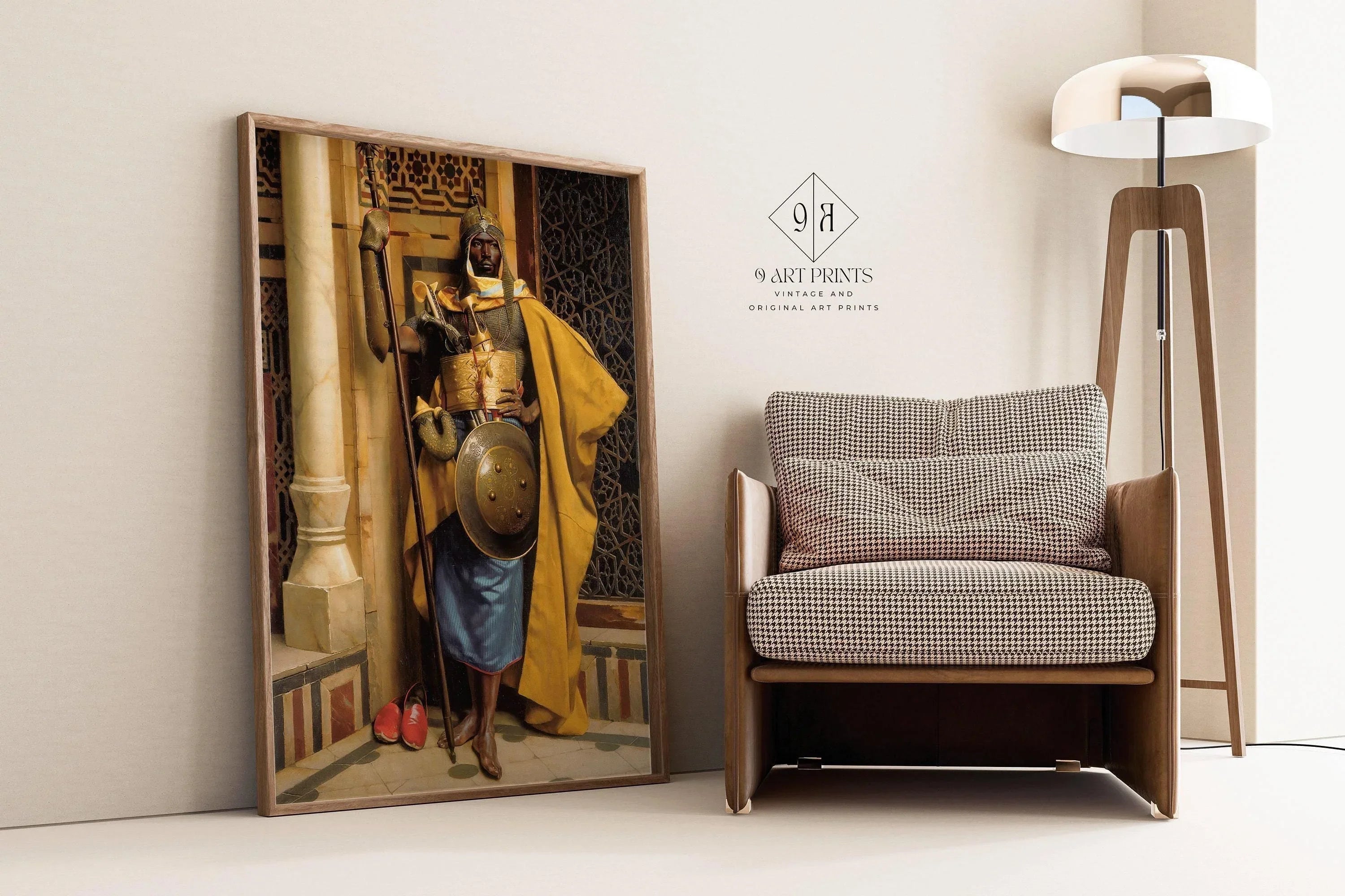 Ludwig Deutsch - The Moorish Guard | Orientalist Art (available handframed or unframed) - 9ArtPrints