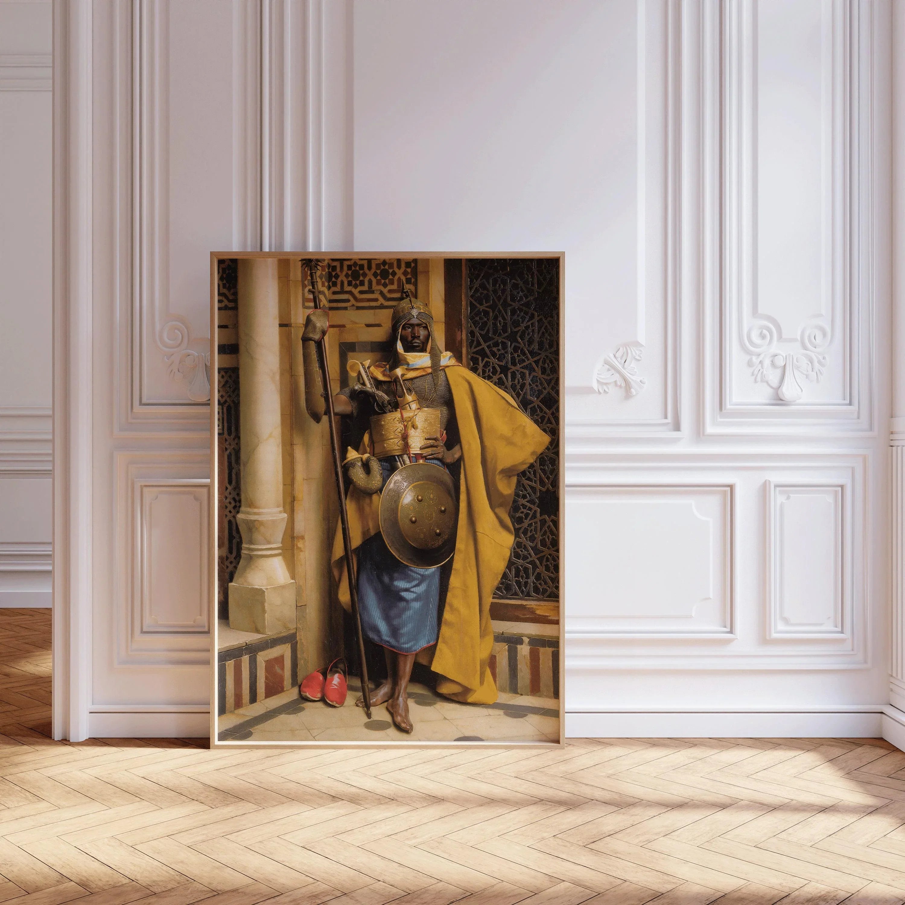 Ludwig Deutsch - The Moorish Guard | Orientalist Art (available handframed or unframed) - 9ArtPrints