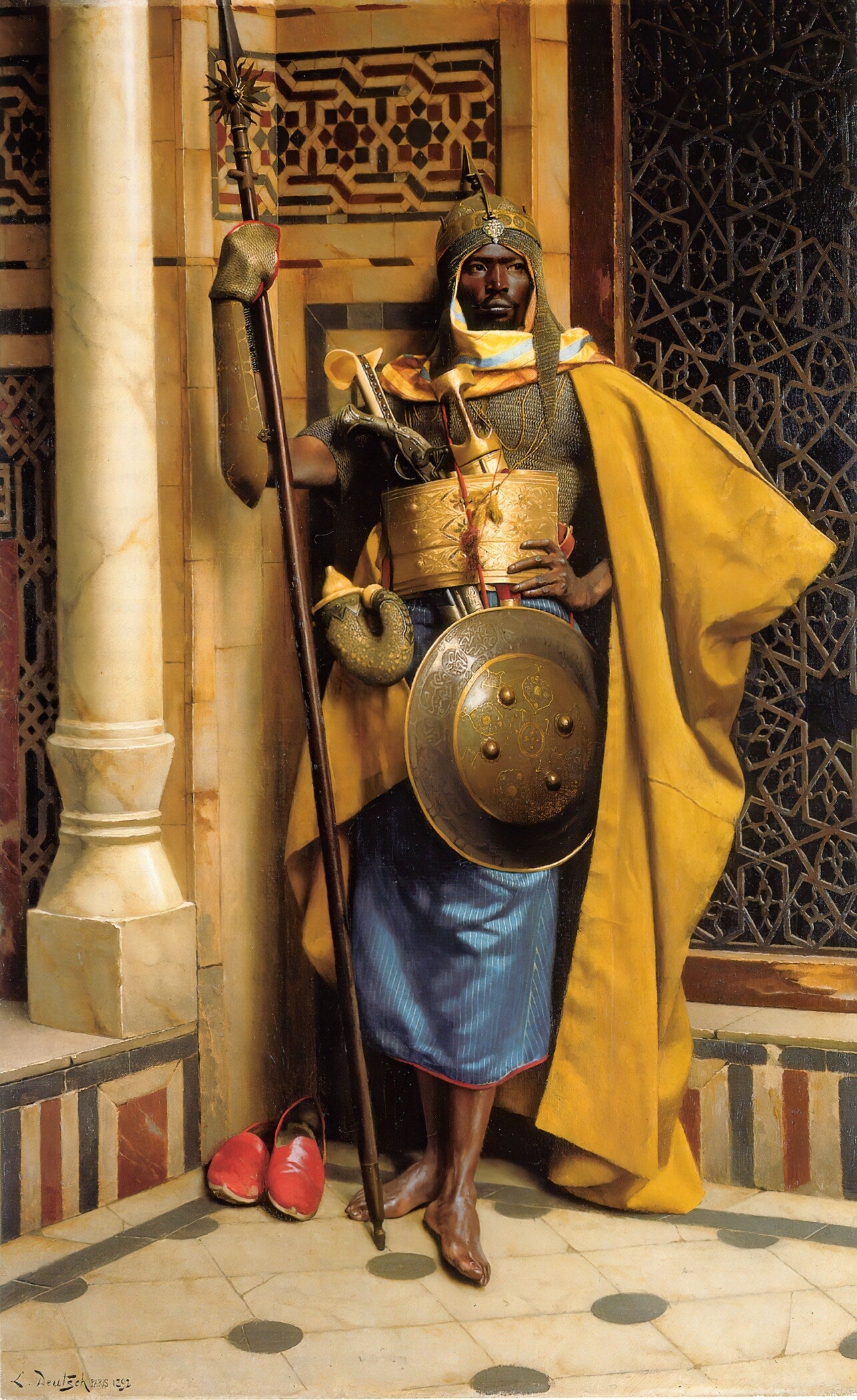 Ludwig Deutsch — The Moorish Guard | Orientalist Fine Art Print - 9ArtPrints