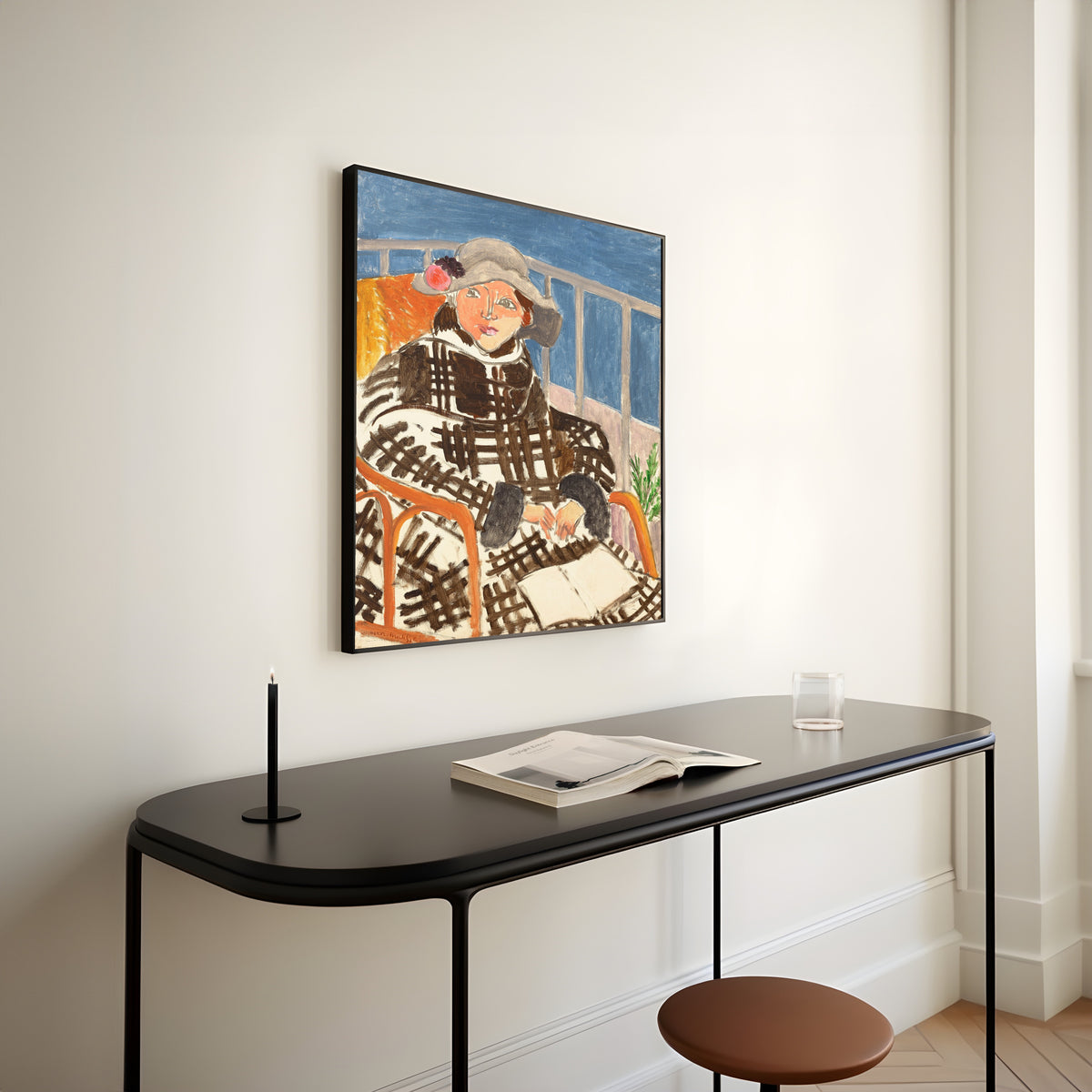 Henri Matisse — Mademoiselle Matisse in a Scottish Coat | Fine Art Print