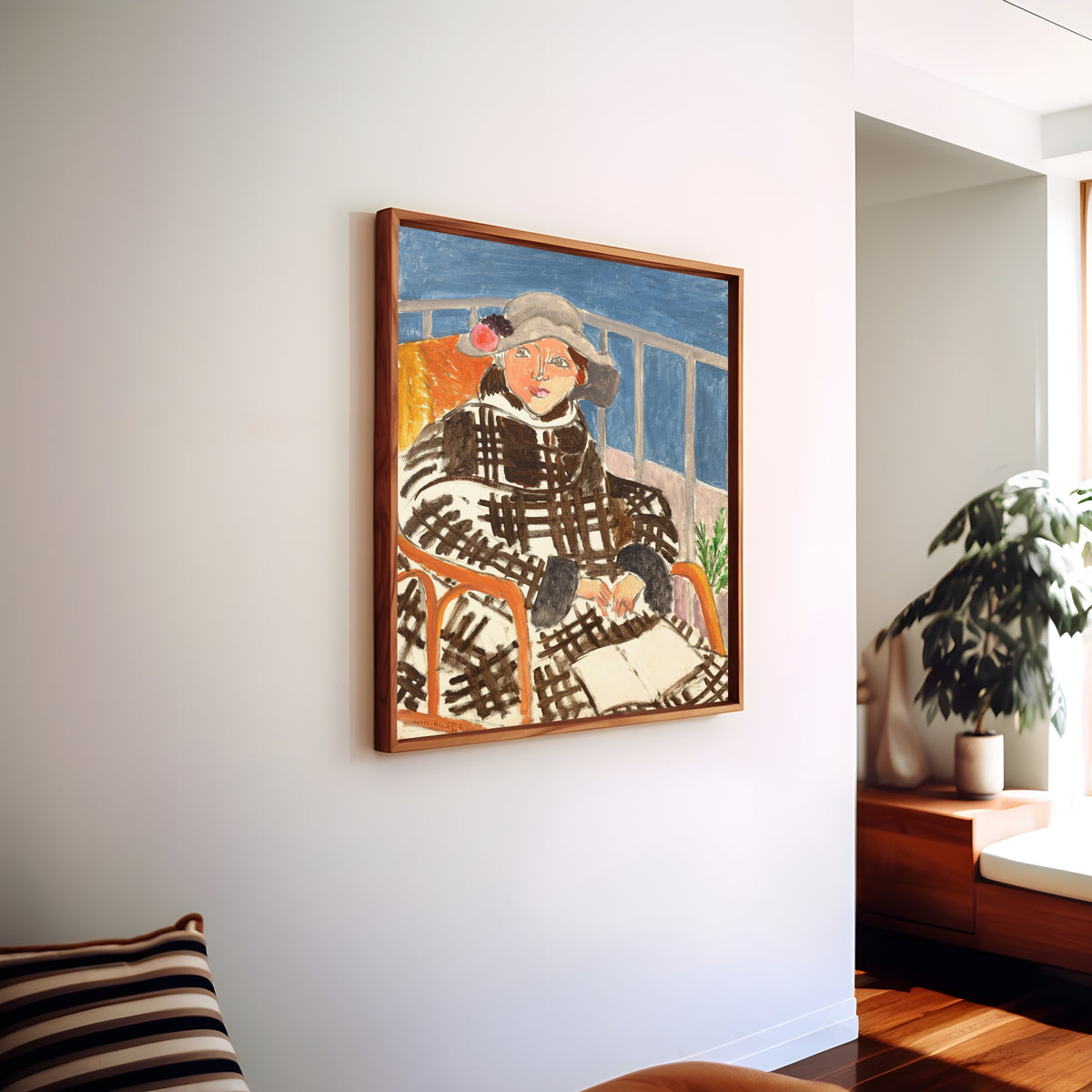 Henri Matisse — Mademoiselle Matisse in a Scottish Coat | Fine Art Print
