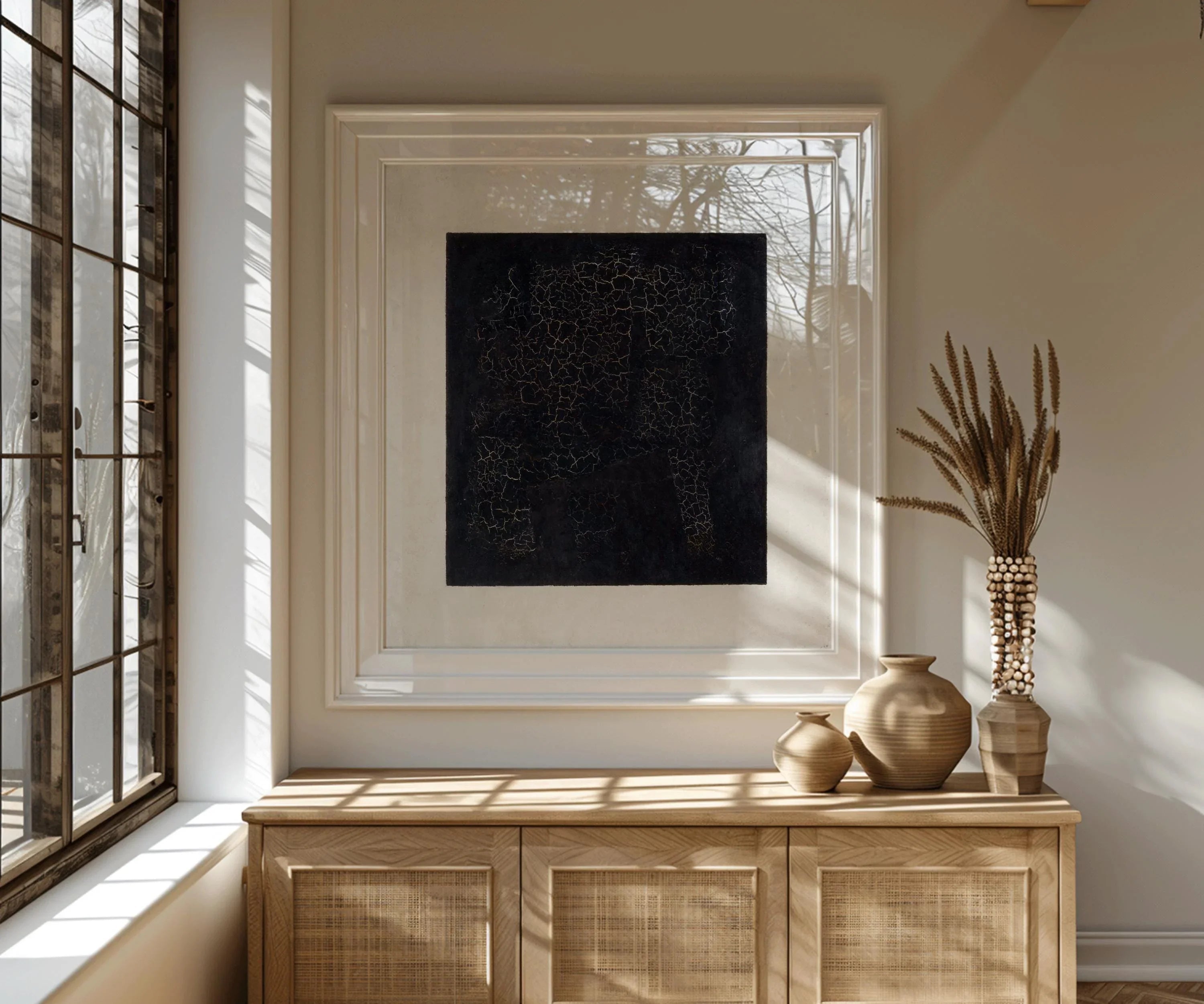 Malevich Black Square Art Print: Modern Abstract Giclee on Hahnemuhle Paper (1x1) - 9ArtPrints