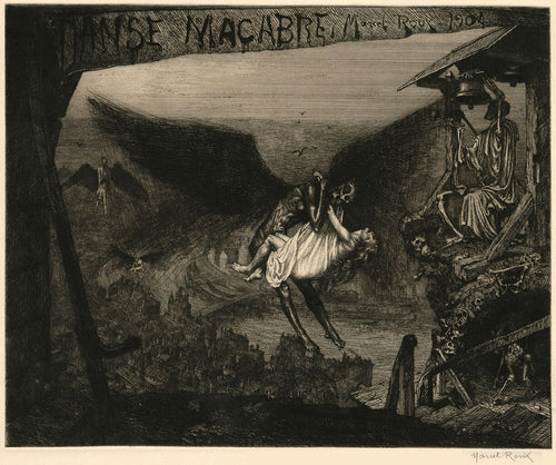 Marcel Roux — Danse Macabre | Symbolist Fine Art Print - 9ArtPrints